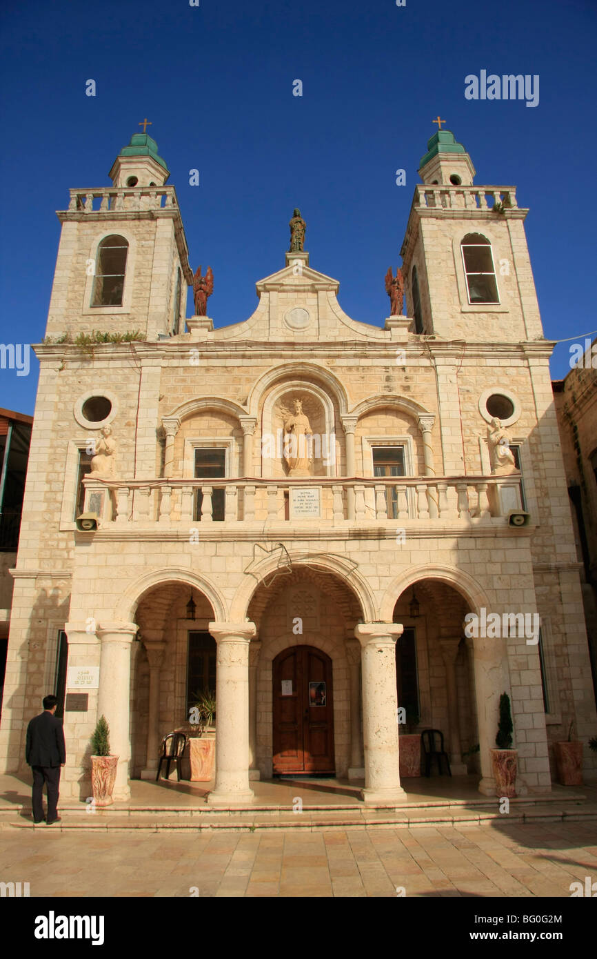 The Franciscan 'Wedding church' at Kafr Cana Stock Photo