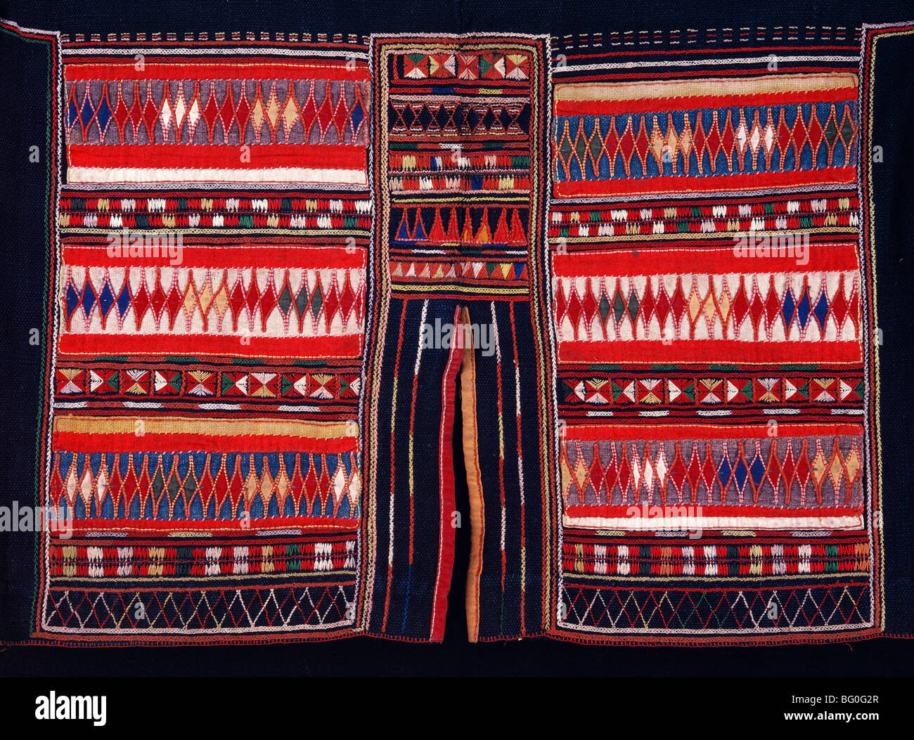 Textile of Akha Mountain Tribe, Northern Thailand, Southeast Asia, Asia Stock Photo