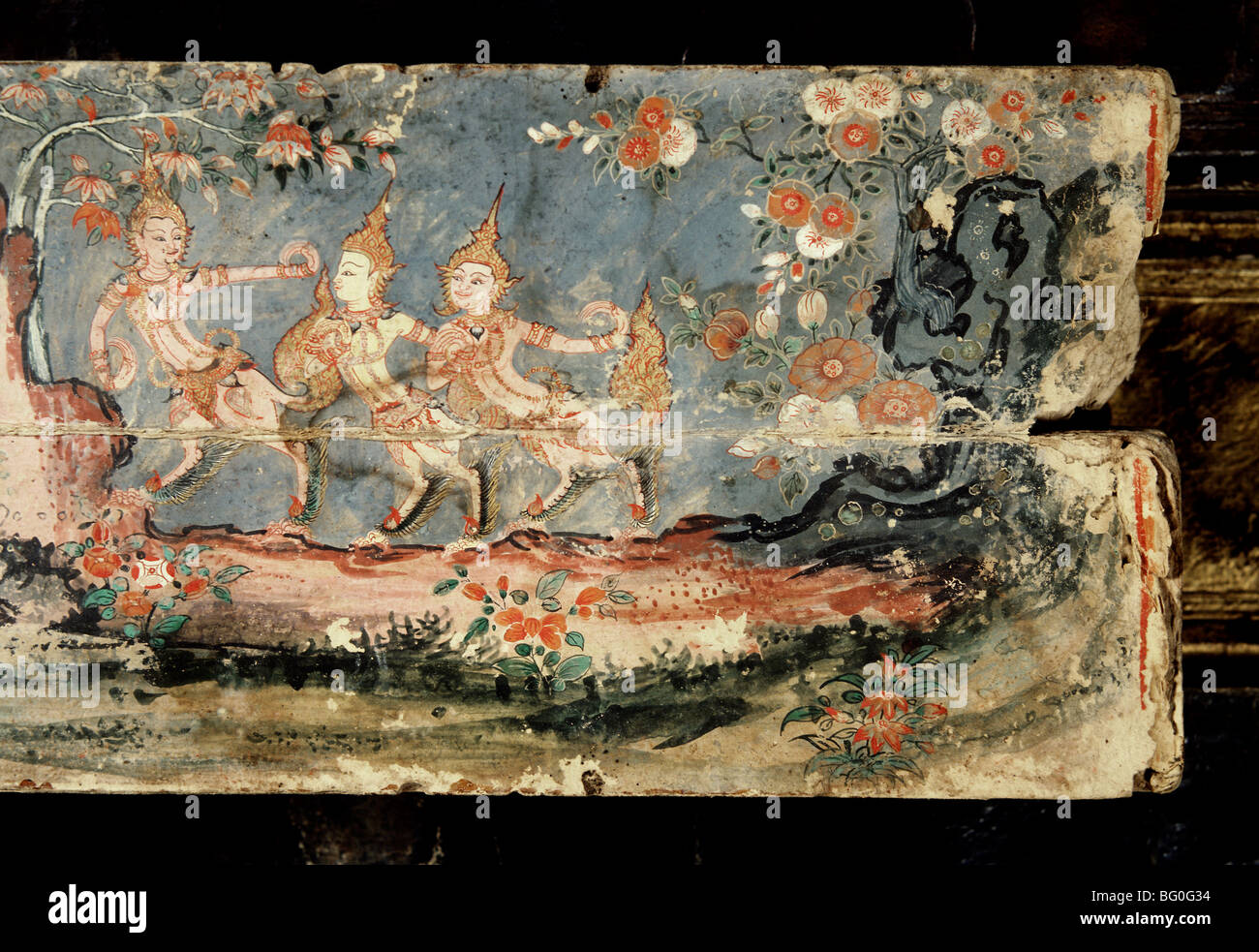 Manuscript from Ayutthaya Period, Thailand, Southeast Asia, Asia Stock Photo