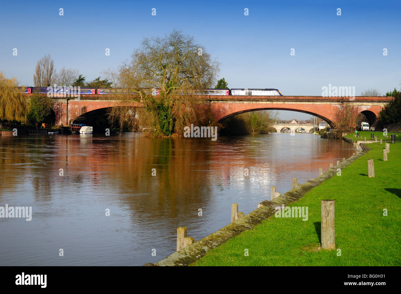 Maidenhead Railway bridge over the River Thames England UK Stock Photo
