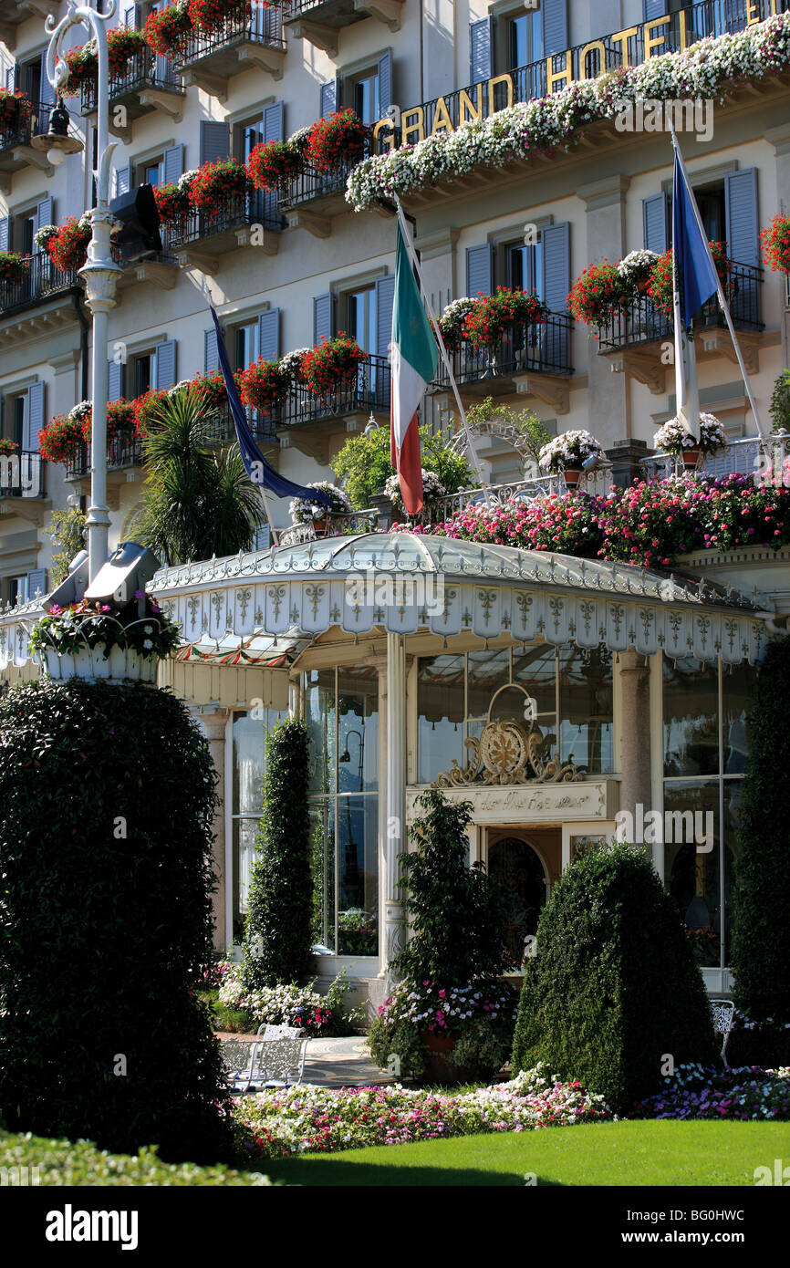 Italy, Maggiore Lake, Stresa, Grand Hotel des ilas Borromees Stock Photo