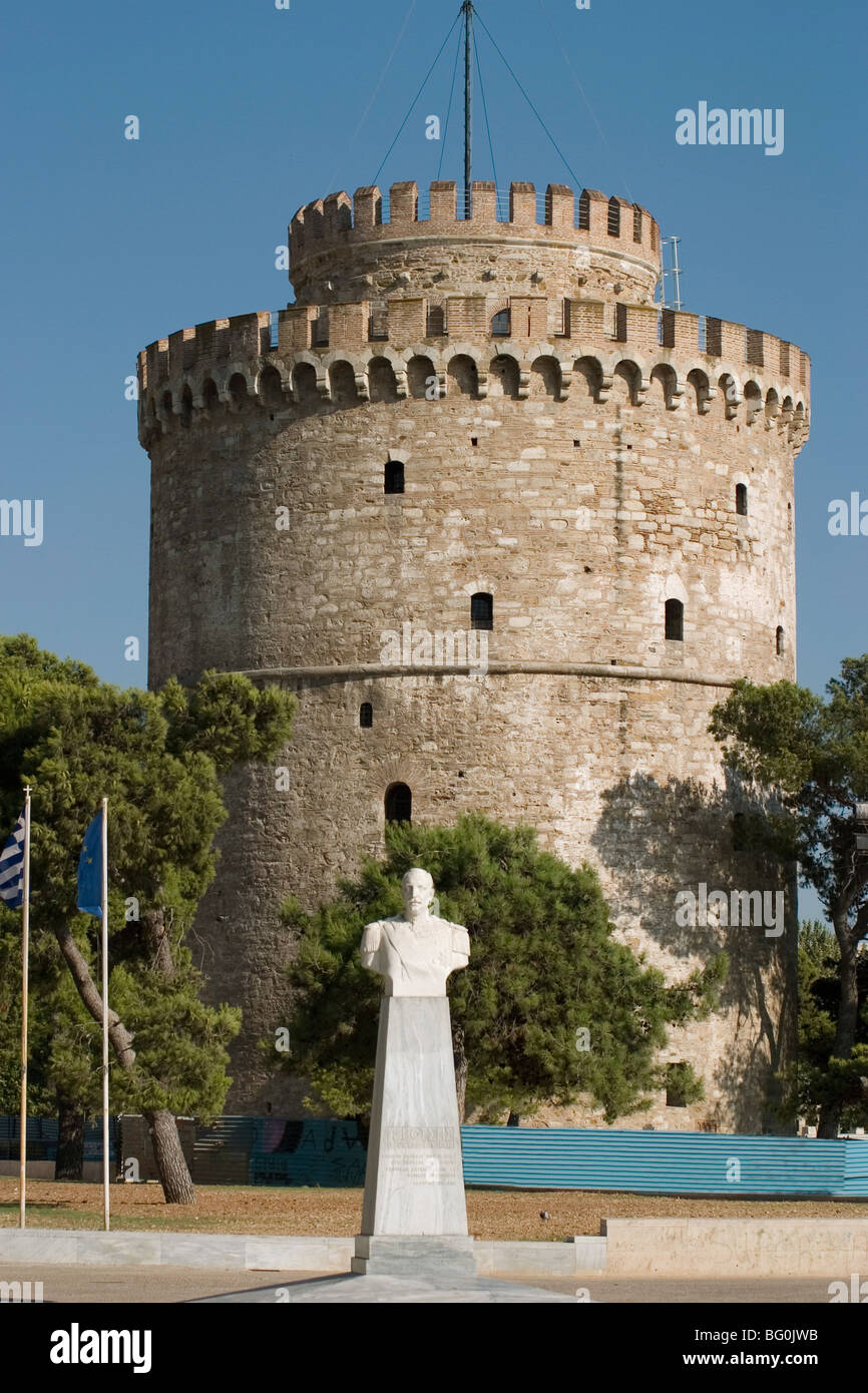 White tower, Thessaloniki, Macedonia, Greece, Europe Stock Photo
