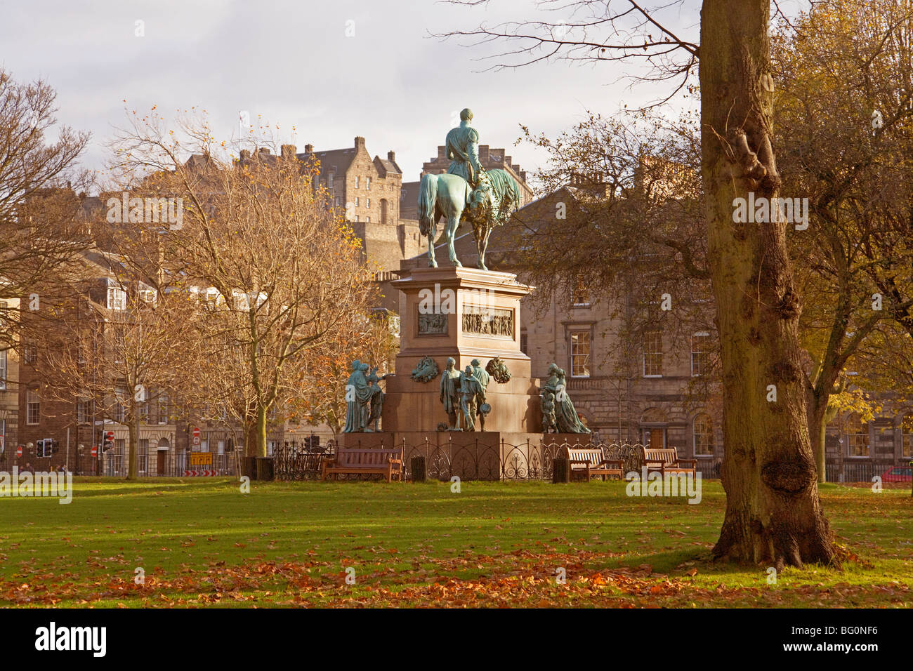 Prince Albert statue, Charlotte Square Gardens Stock Photo Alamy