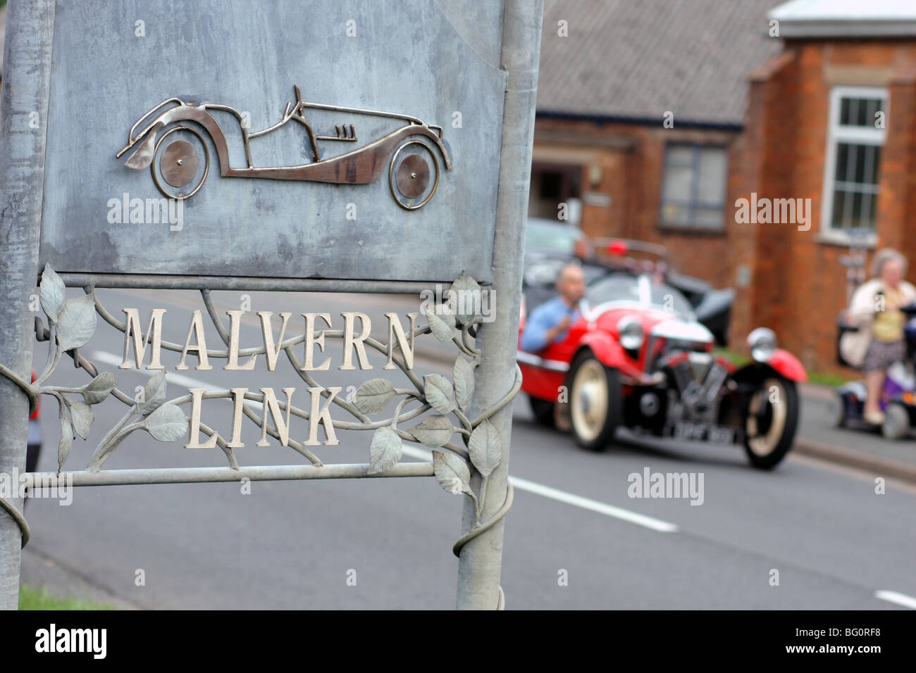 Malvern link roadside sign three hires stock photography and images