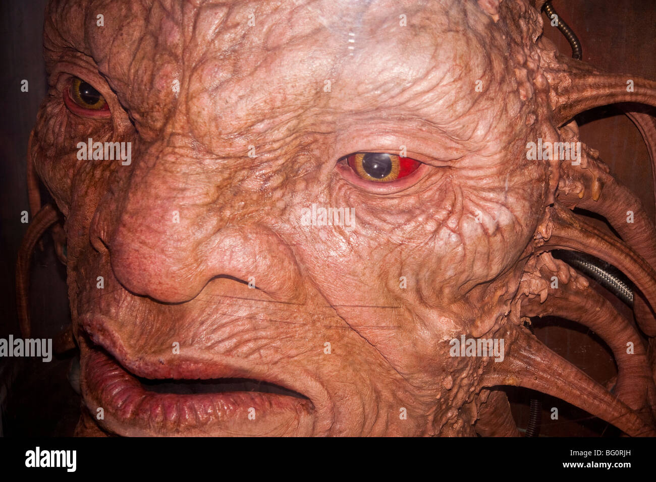 Face of Boe, Dr Who Exhibition, Glasgow Stock Photo