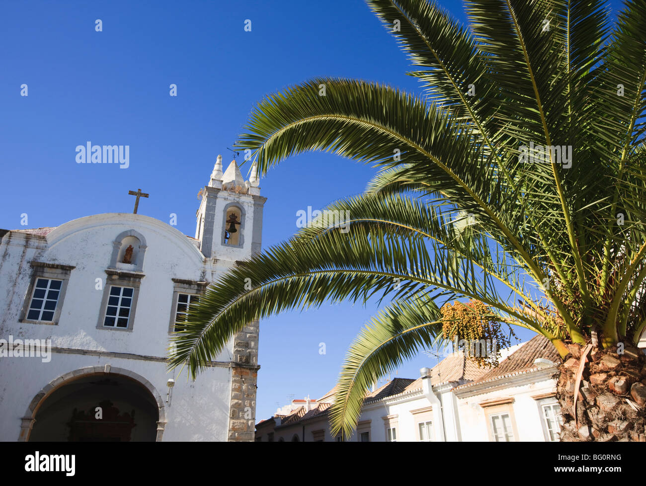 Church, Tavira, Algarve, Portugal, Europe Stock Photo