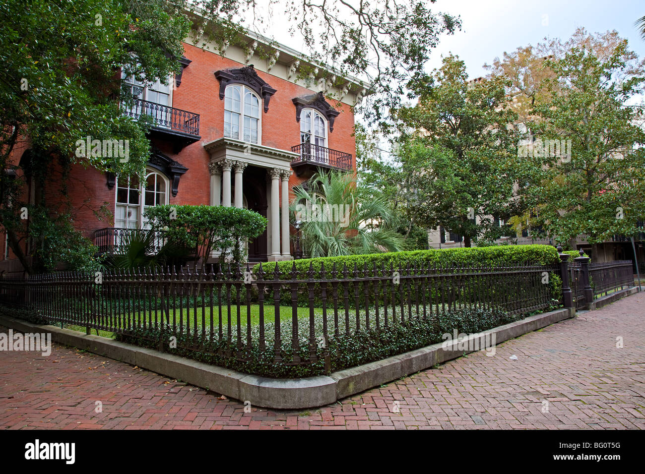 Mercer-Williams house in Savannah, Georgia(Midnight in the Garden of Good and Evil) Stock Photo