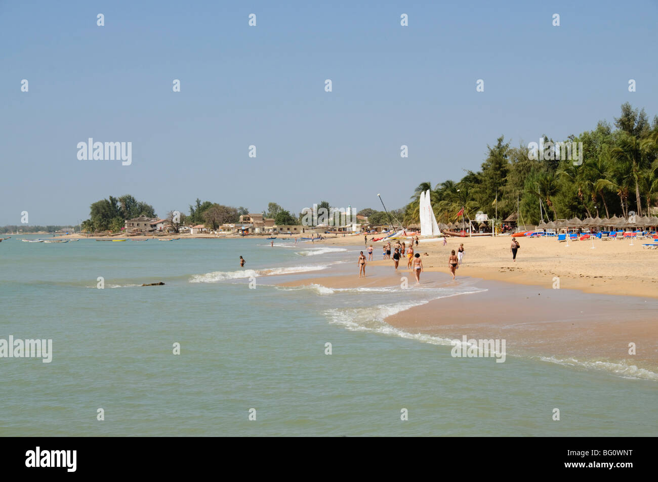 Beach at Saly, Senegal, West Africa, Africa Stock Photo