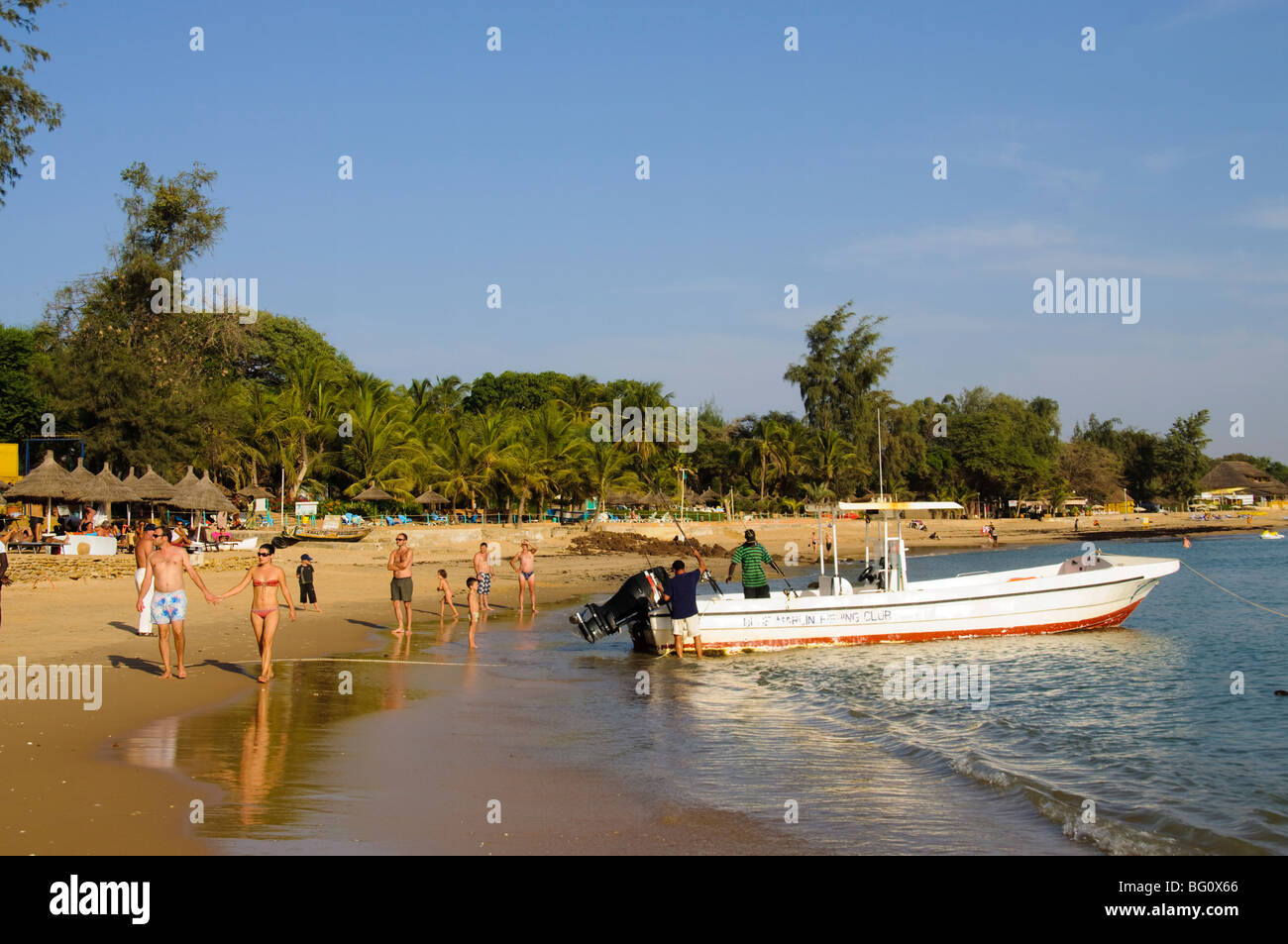 Beach at Saly, Senegal, West Africa, Africa Stock Photo