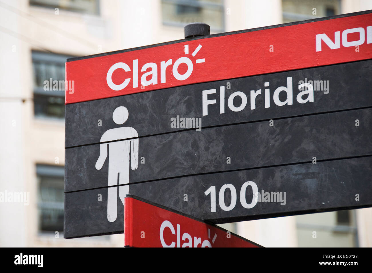 Florida, a famous shopping street in Buenos Aires, Argentina, South America Stock Photo