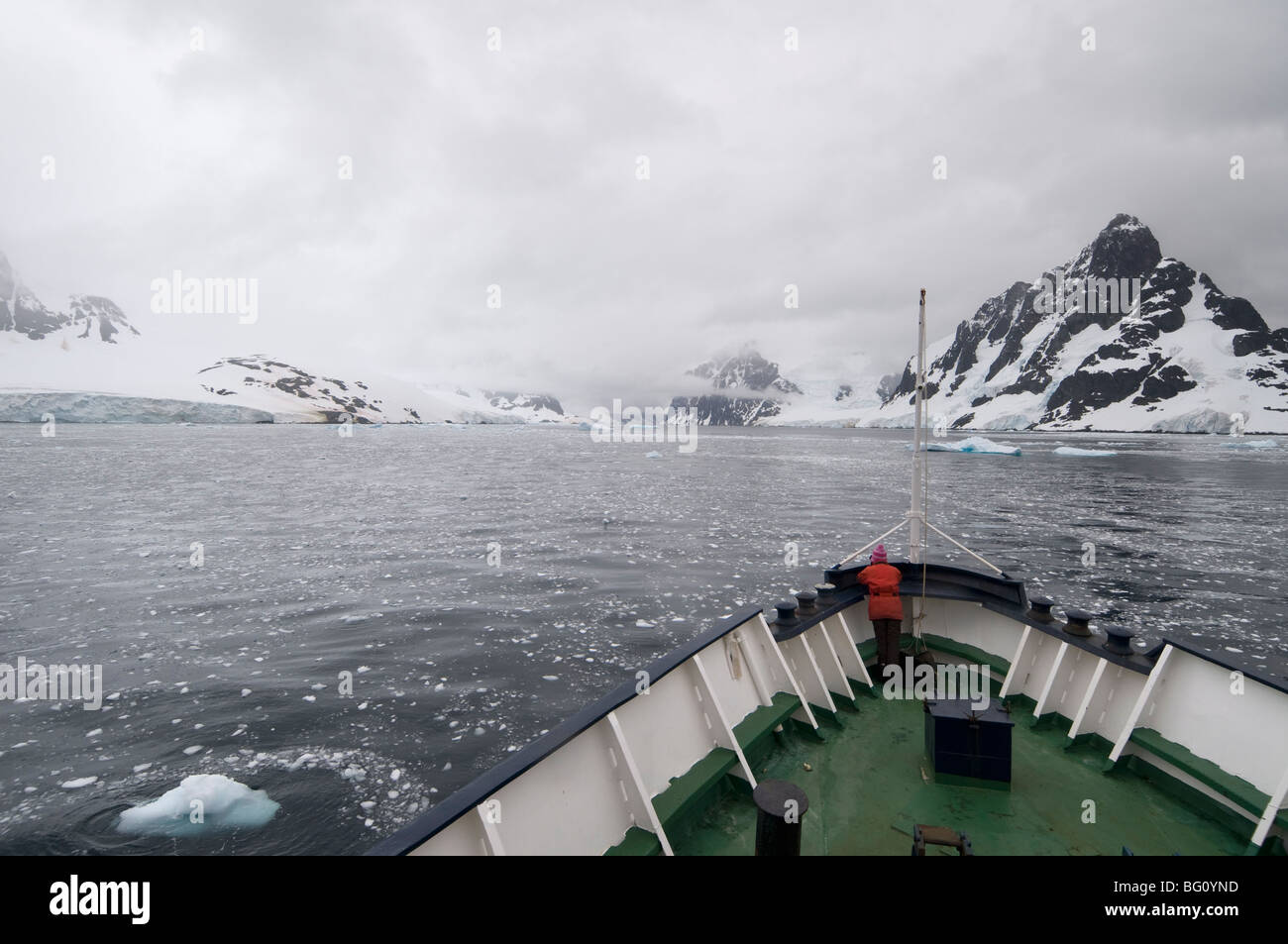Lemair Channel, Antarctic Peninsula, Antarctica, Polar Regions Stock Photo