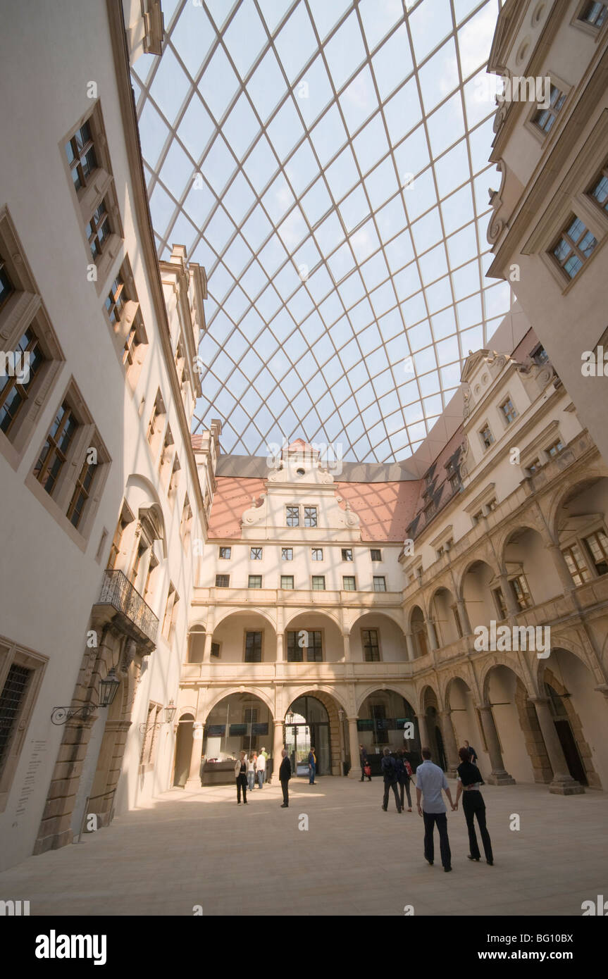 Inside the Court Palace, Dresden, Saxony, Germany, Europe Stock Photo