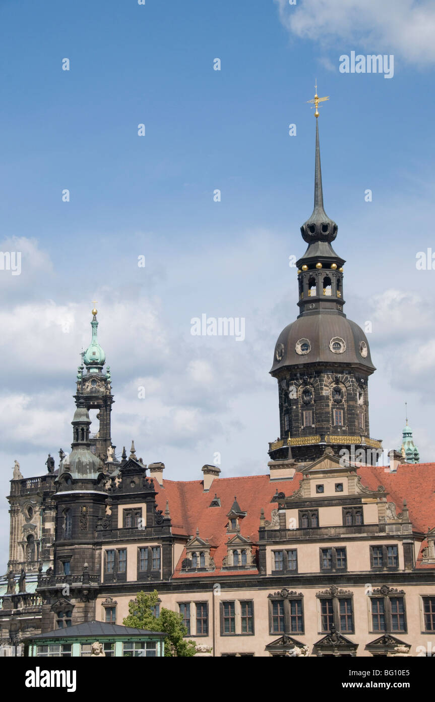 The Court Palace, Dresden, Saxony, Germany, Europe Stock Photo