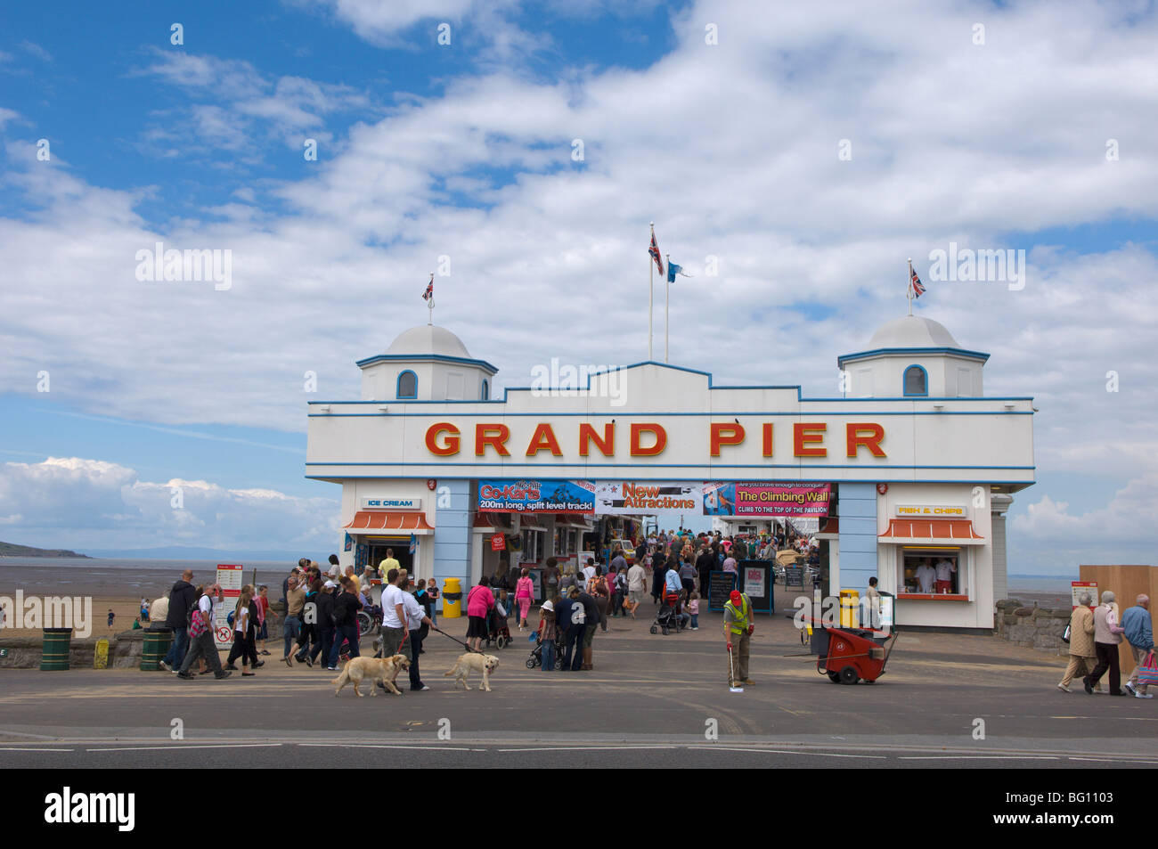 Grand Pier, Weston-super-Mare, Somerset, England, United Kingdom, Europe Stock Photo