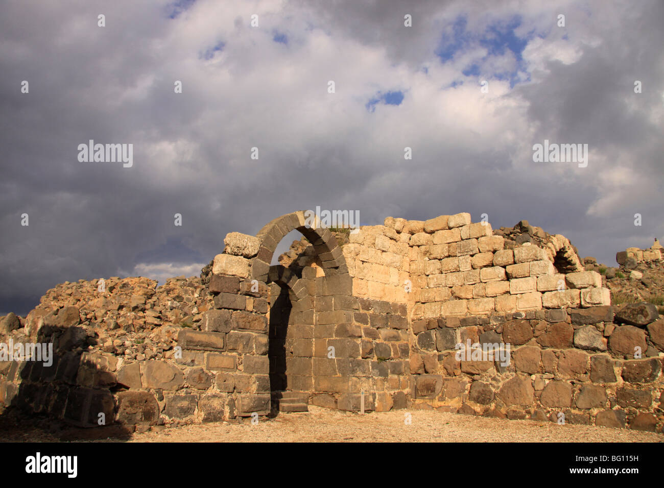 Israel, Lower Galilee, Crusader fortress Belvoir Stock Photo