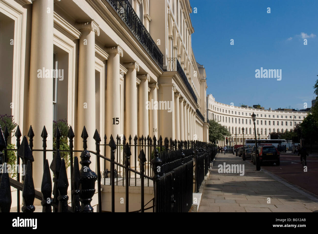 Regency Terrace, Outer Circle, Regent's Park, London, England, United Kingdom, Europe Stock Photo