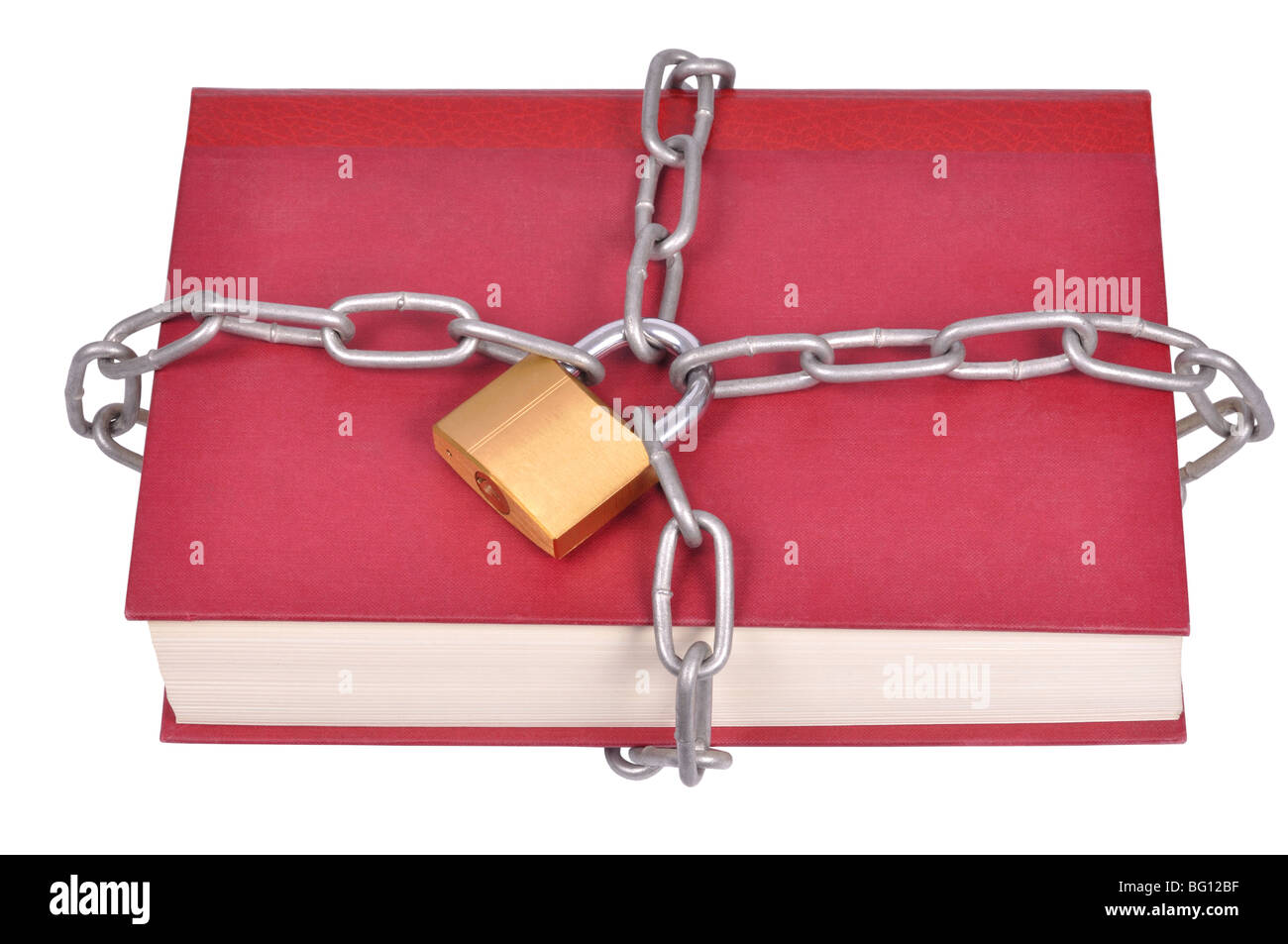 Book in Chains Stock Photo Alamy