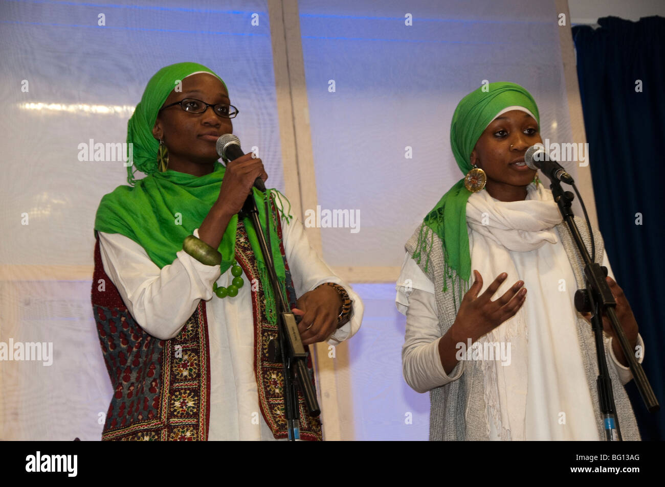 'The Pearls of Islam'  won the talent contest at Eid Milad-Un-Nabi Celebrations at Sunni Muslim Association, Tooting, London. Stock Photo