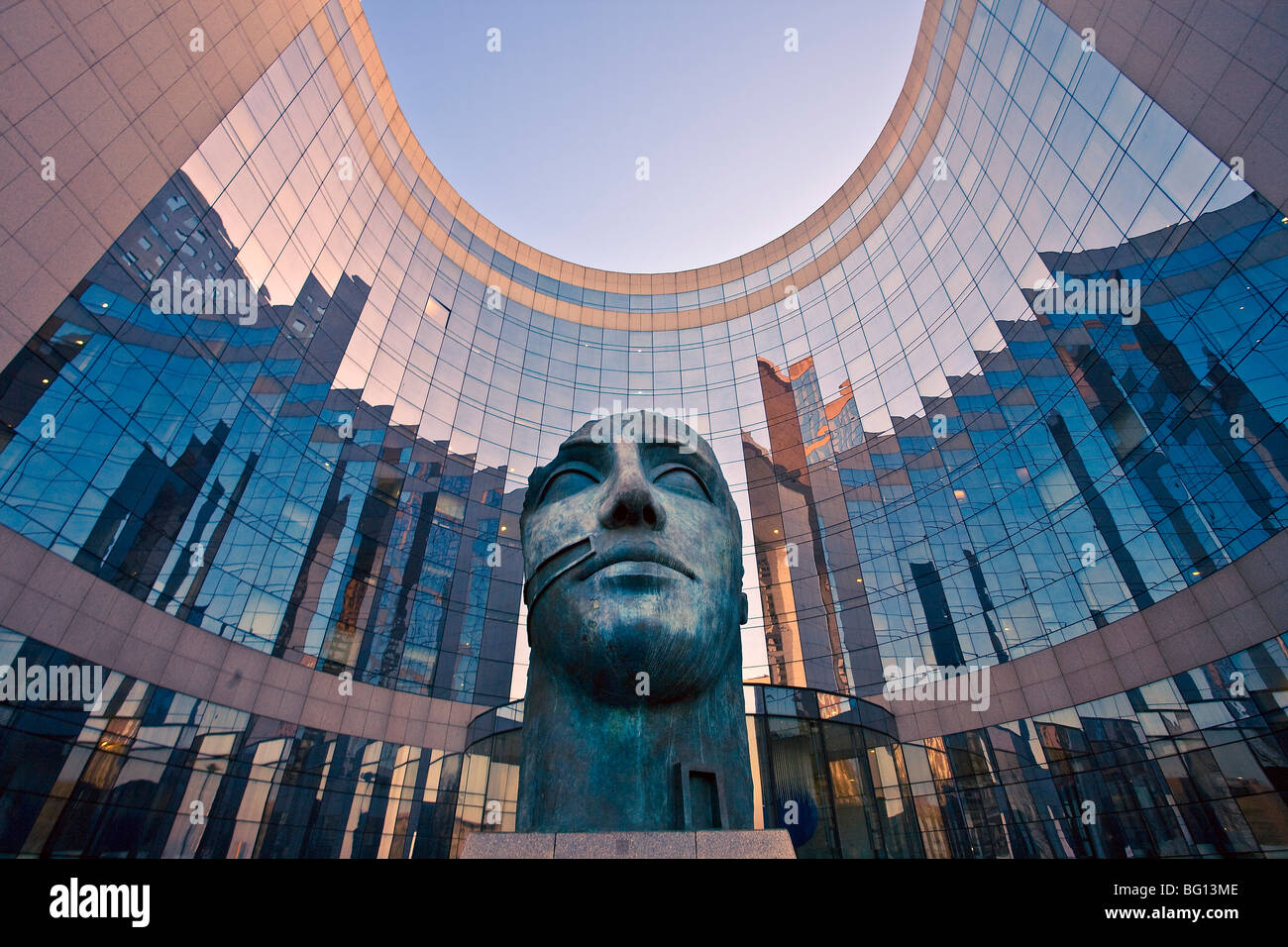 LA DEFENSE BUSINESS CENTER, PARIS Stock Photo