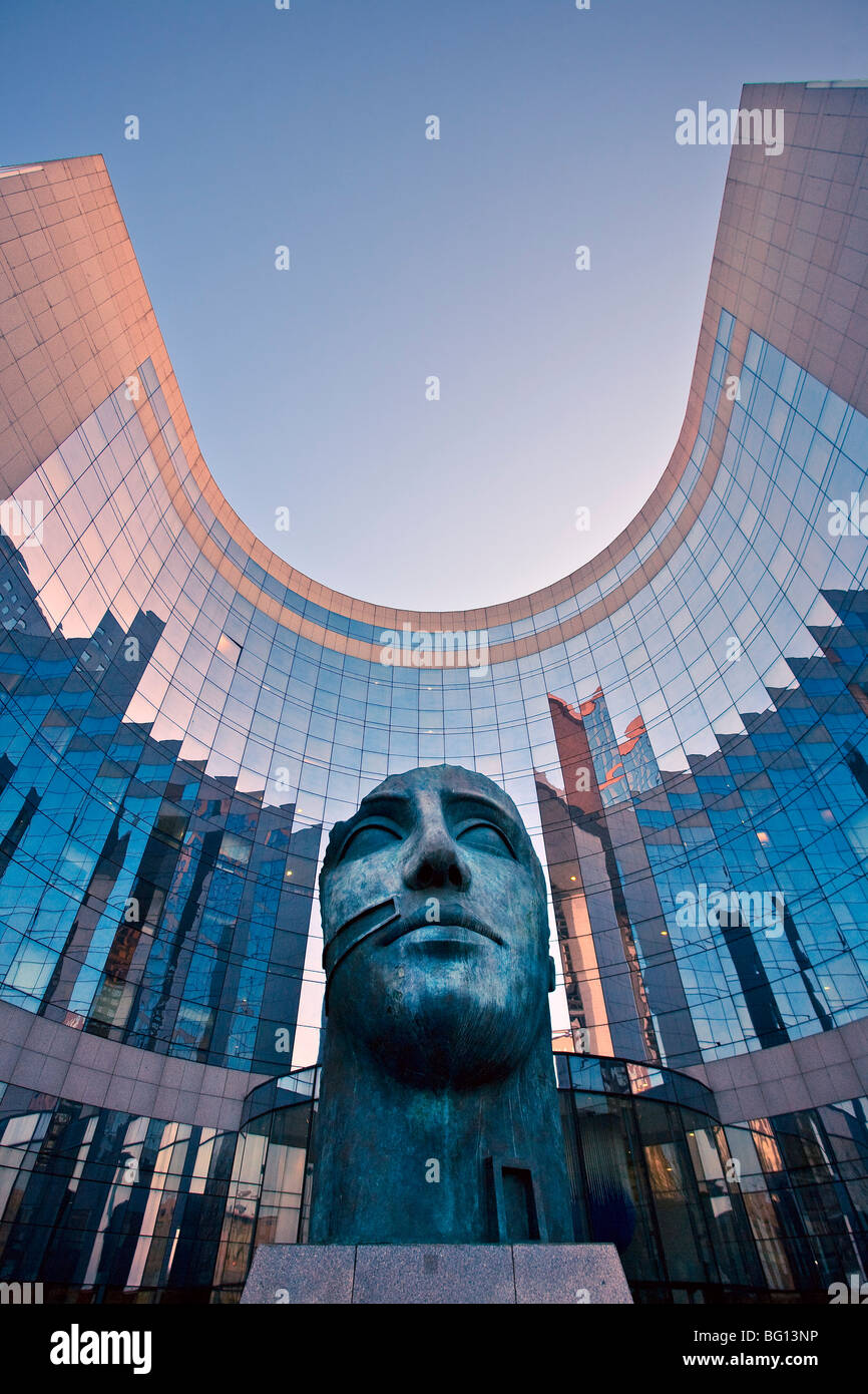 LA DEFENSE BUSINESS CENTER, PARIS Stock Photo