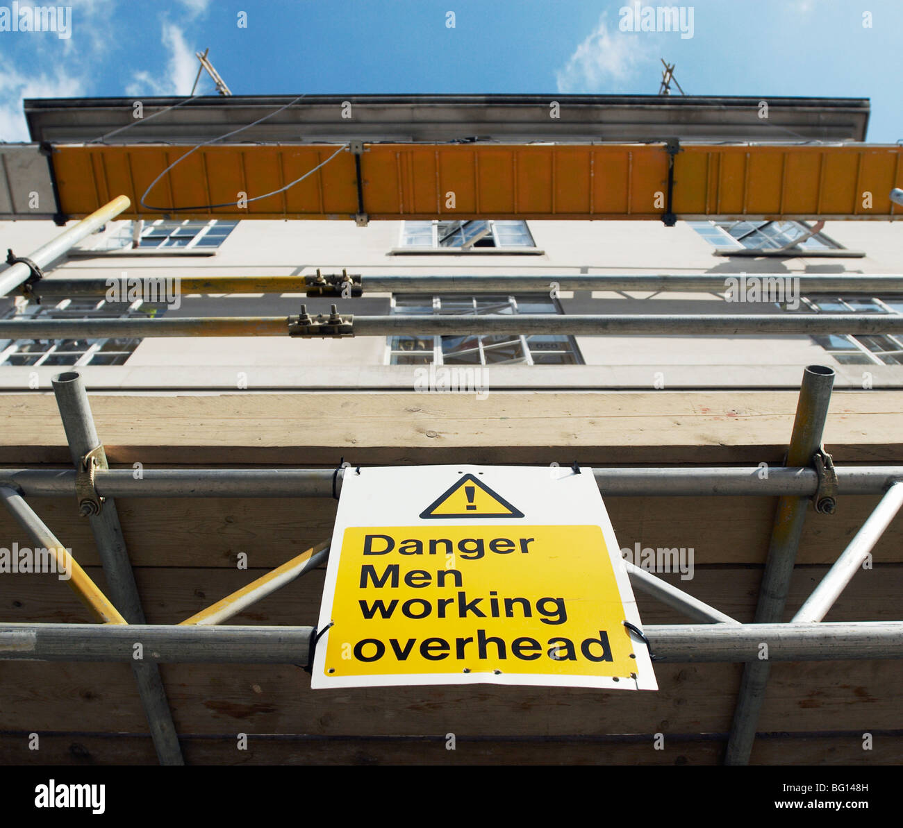 Scaffolding warning sign hires stock photography and images Alamy