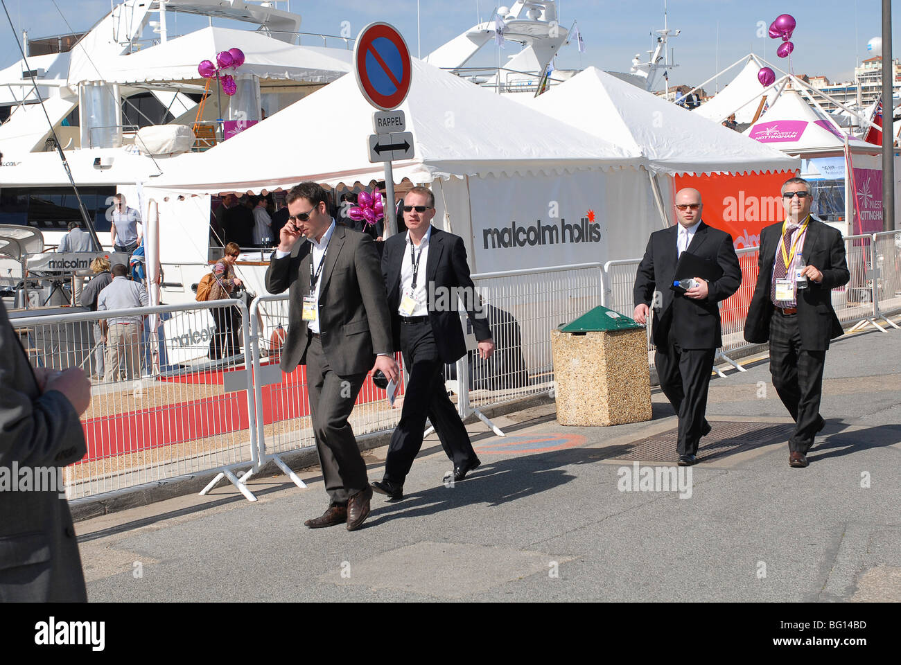 FRANCE, CANNES. 10th March 2009. Investors on the way to MIPIM, the world's biggest property fair Stock Photo