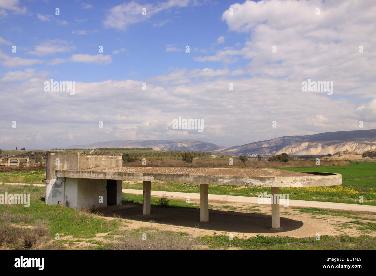 Jordan valley, a station of the Valley Train on the Peace Island in