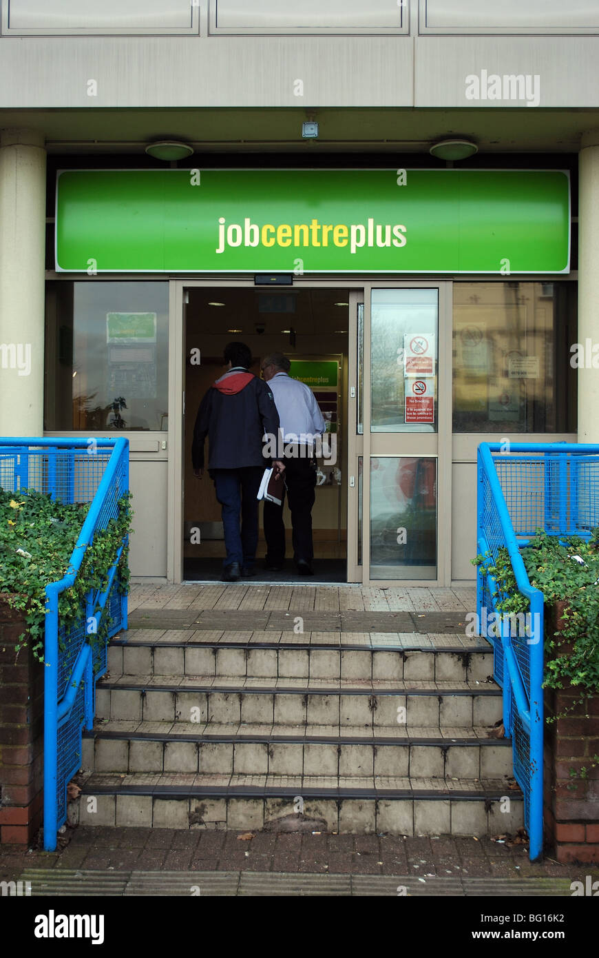 Entrance at job centre plus in Stock Photo Alamy