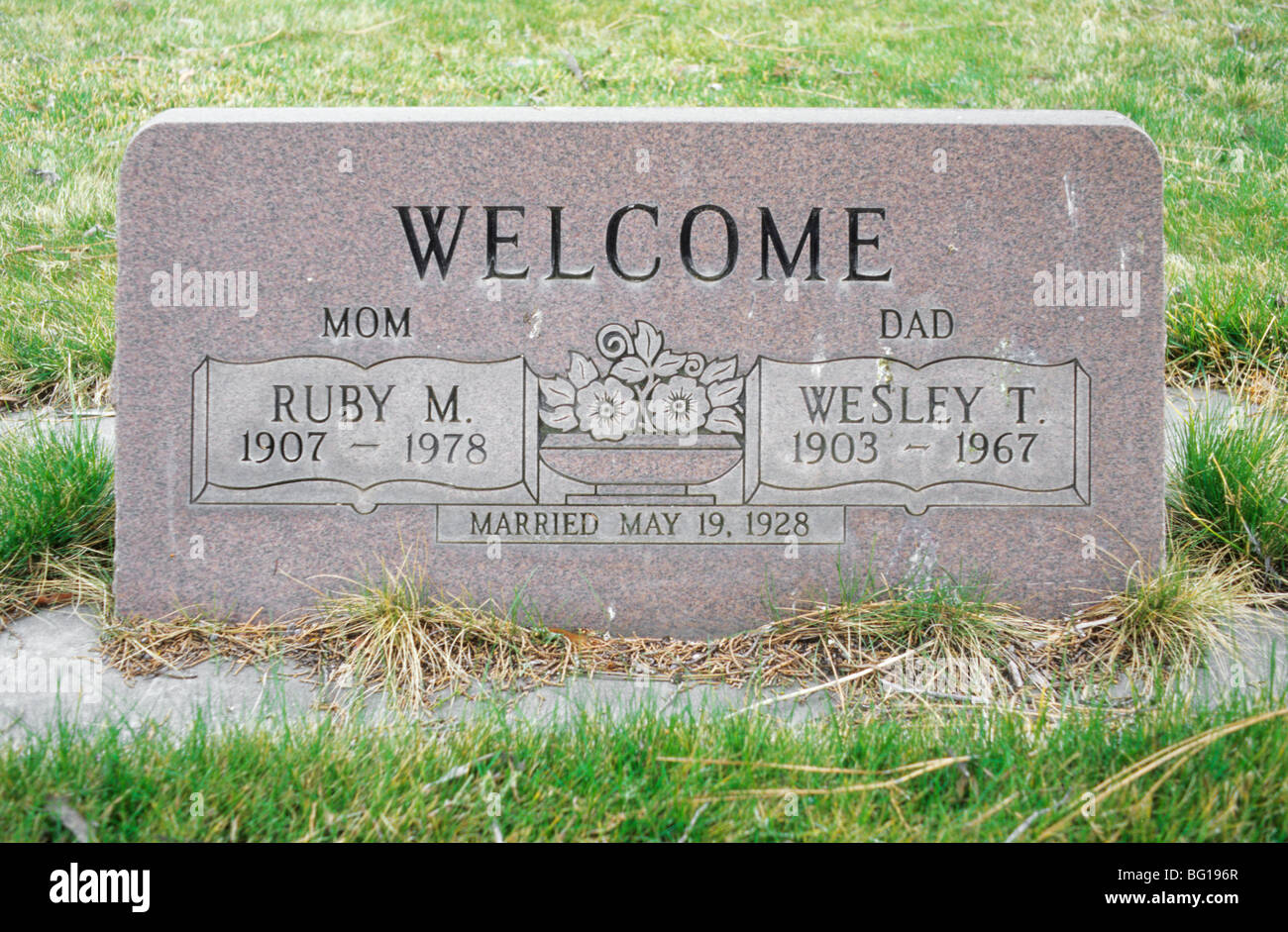 A tombstone, Rochester, New York Stock Photo Alamy