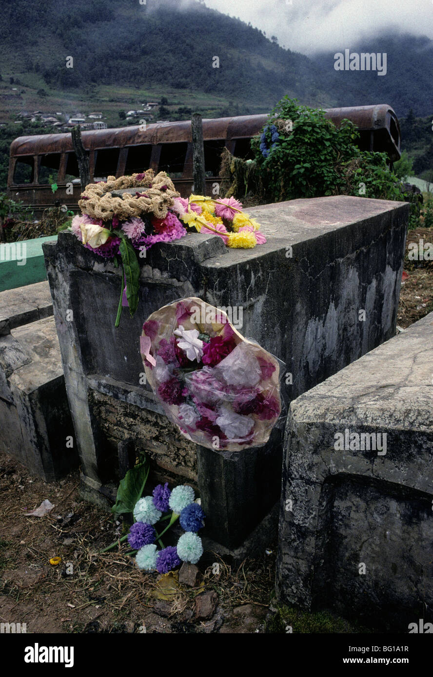 Tombstones and grave markers begin to be decorated for the Day of the ...