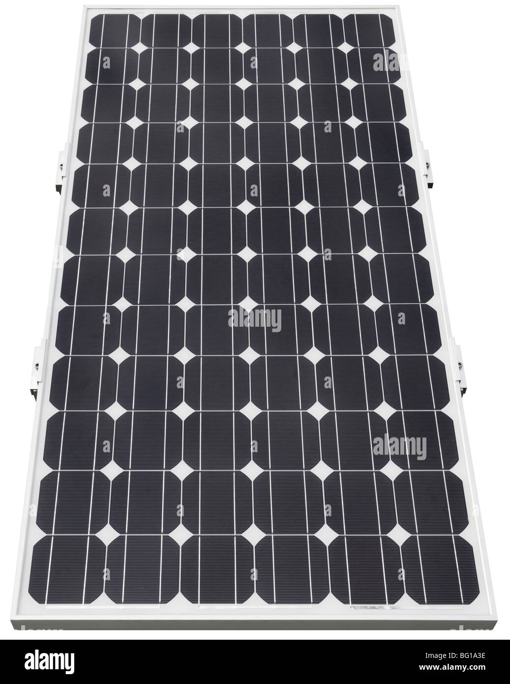 Solar photo voltaic cell isolated with clipping path Stock Photo