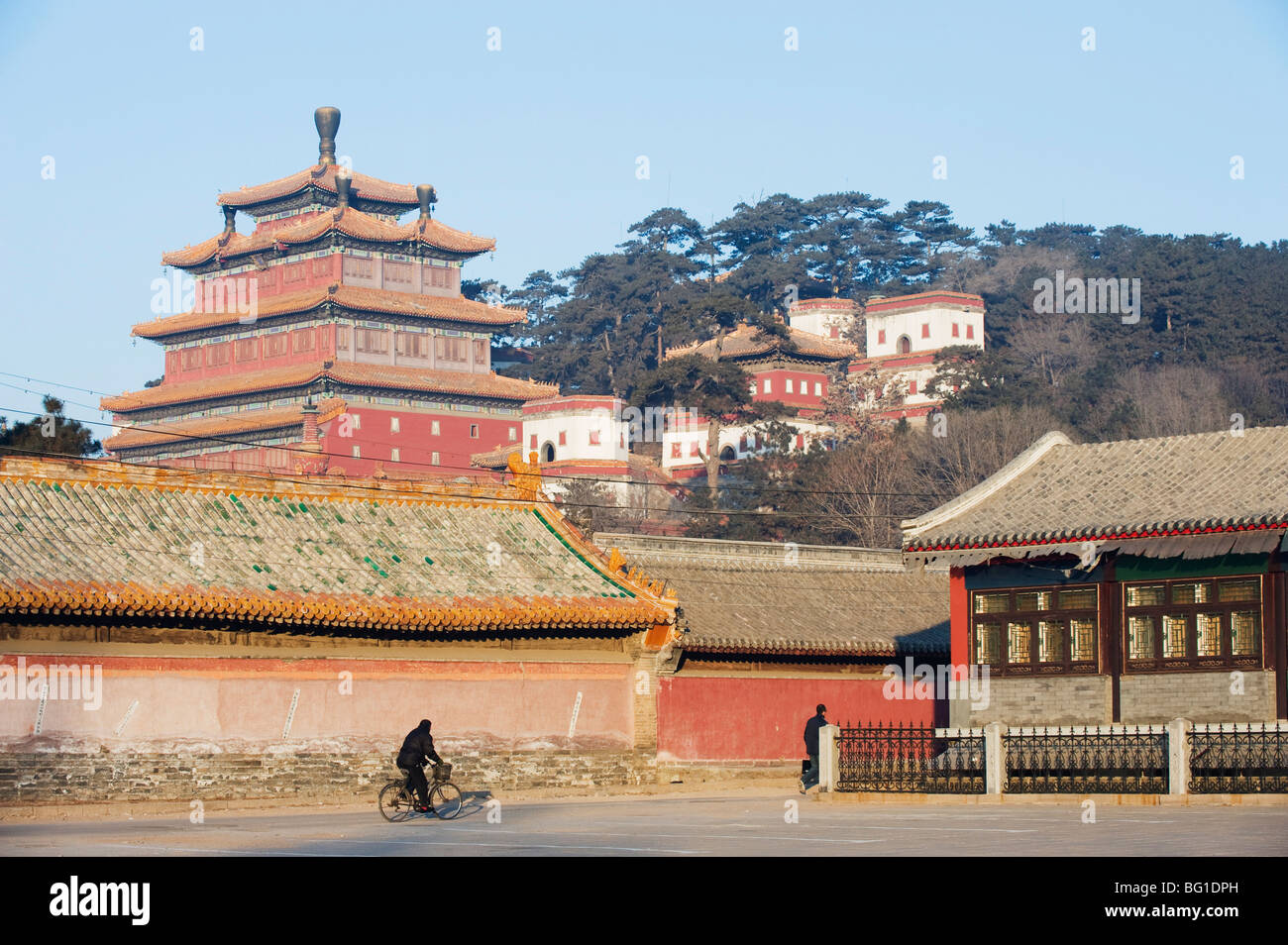 Puning Si outer temple dating from 1755, Chengde city, UNESCO World Heritage Site, Hebei Province, China, Asia Stock Photo