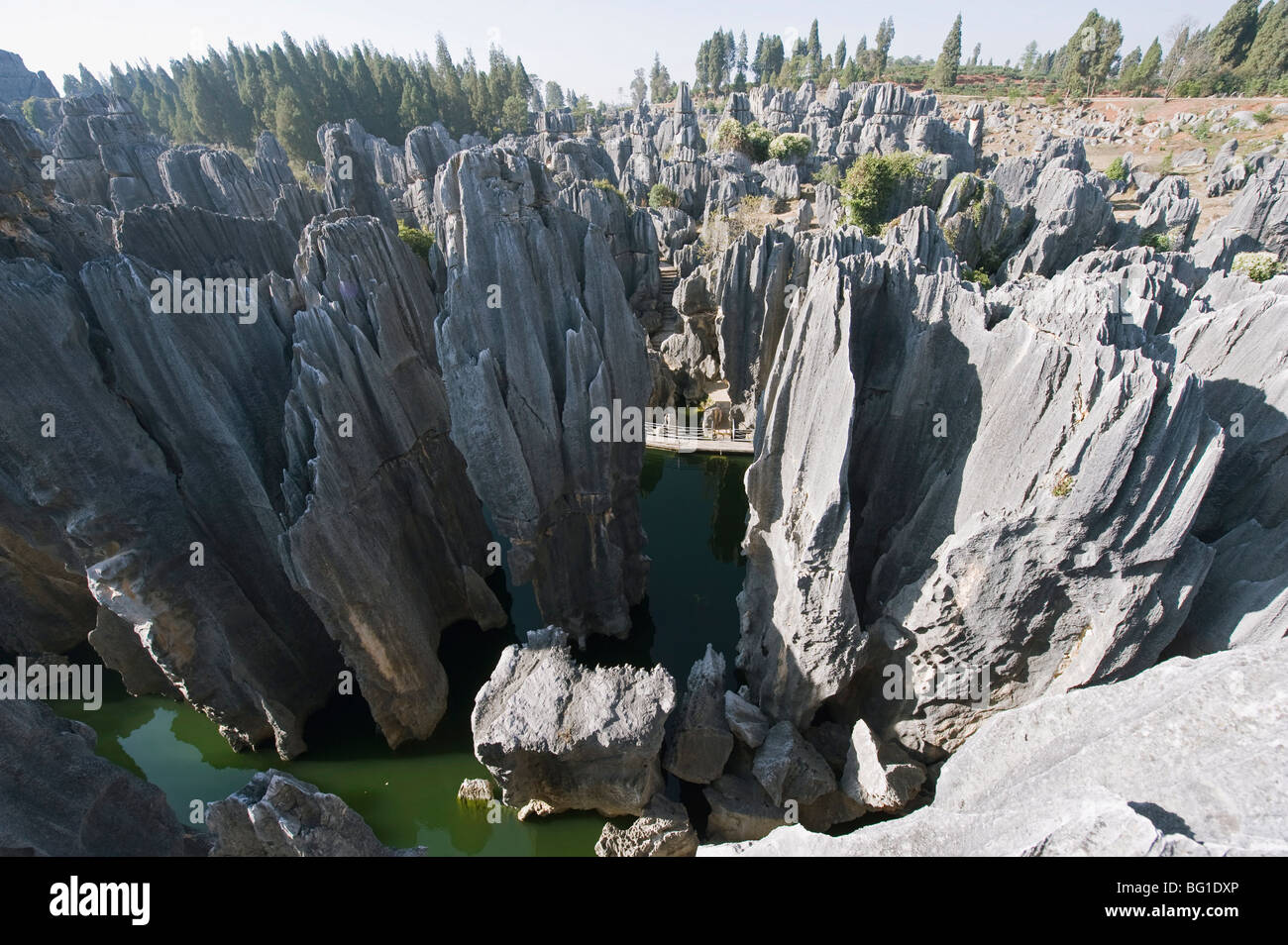 Shilin Stone Forest, UNESCO World Heritage Site, Yunnan Province, China, Asia Stock Photo
