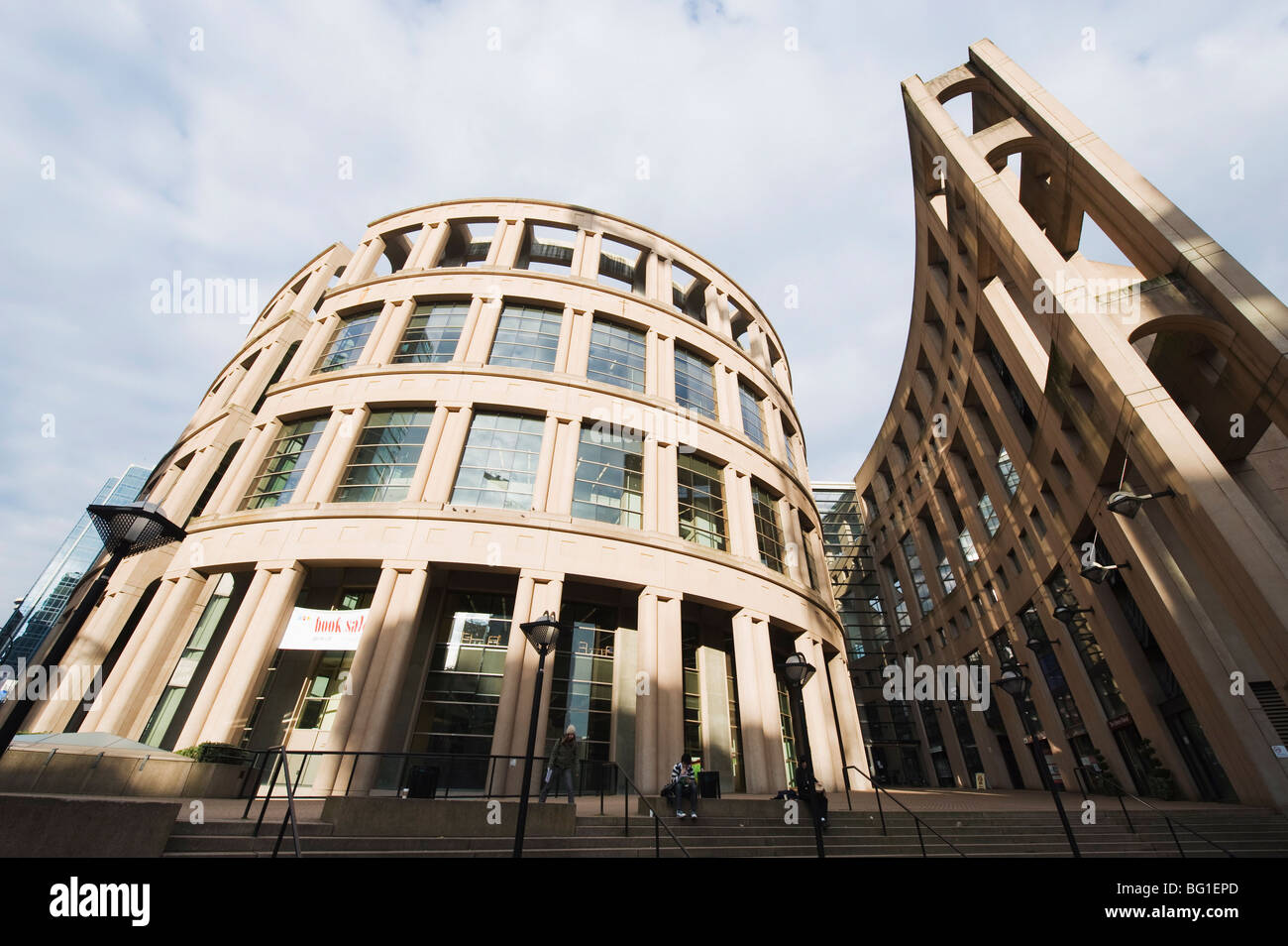 Vancouver Public Library, designed by Moshe Safdie, Vancouver, British Columbia, Canada, North America Stock Photo