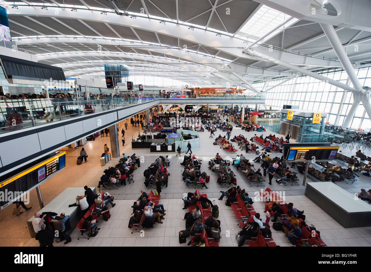 Heathrow Airport, Terminal 5, London, England, United Kingdom, Europe Stock Photo
