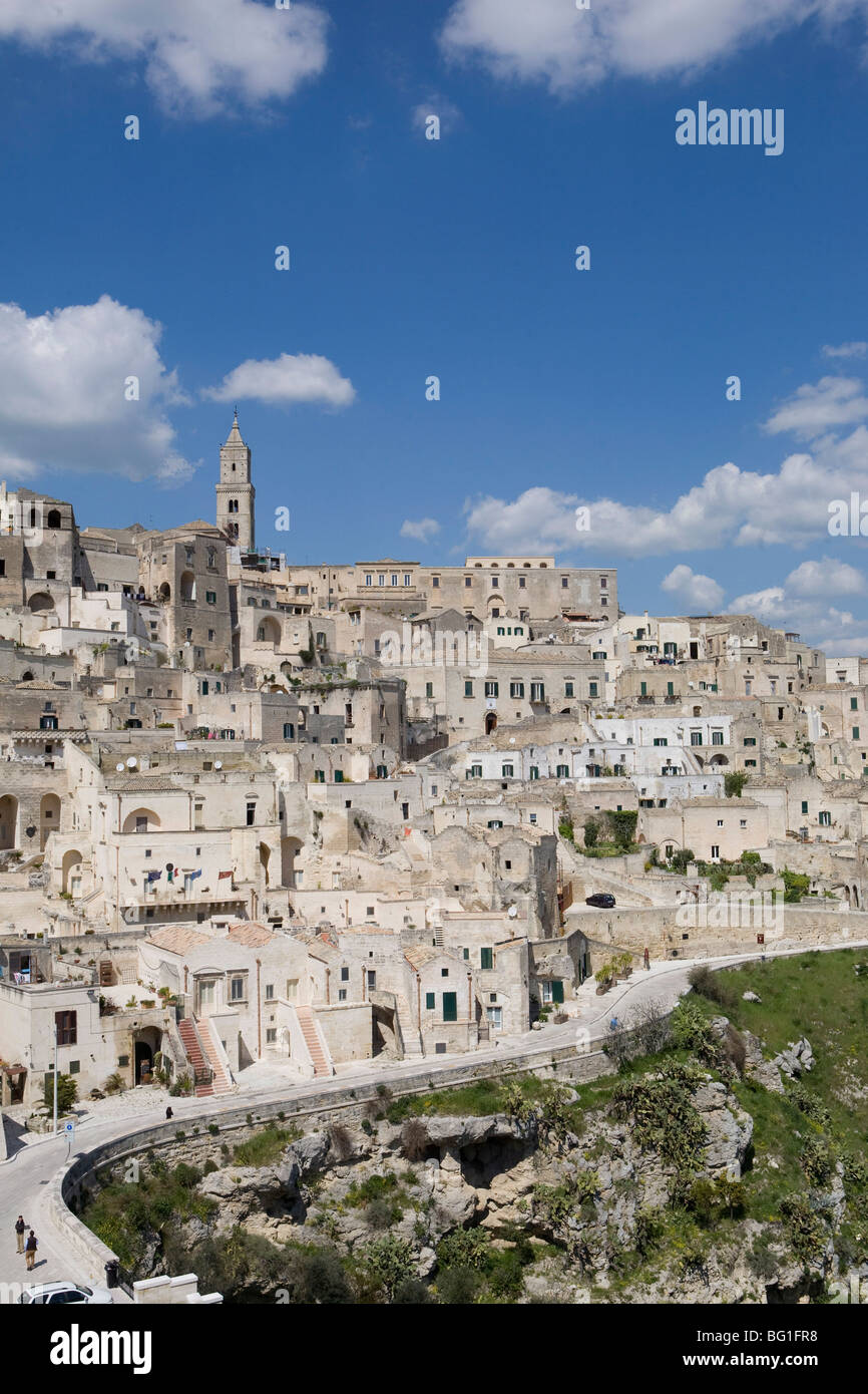 The Sassi Quarter, UNESCO World Heritage Site, city of Matera, Basilicata, Matera Province, Italy, Europe Stock Photo