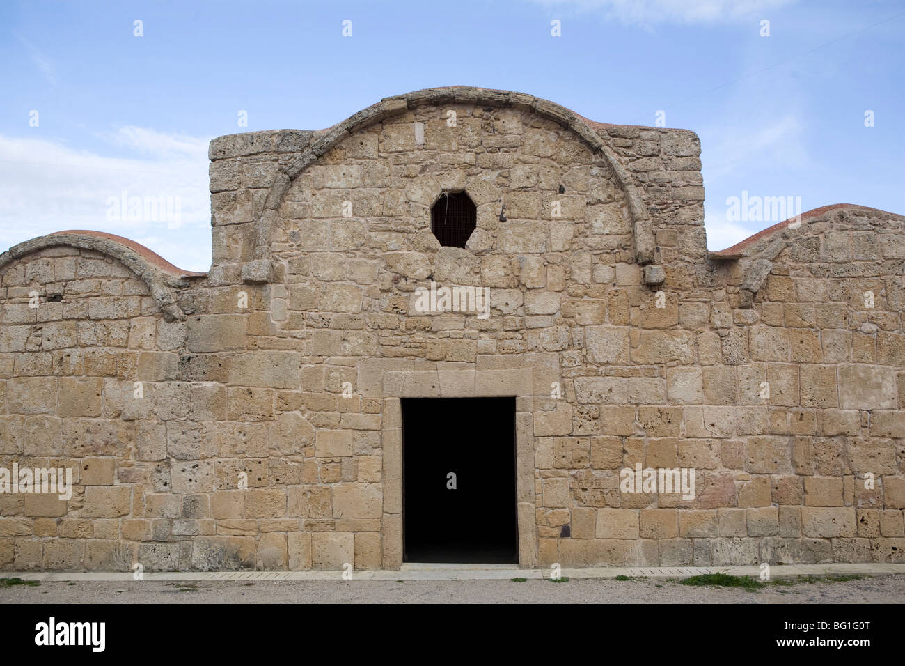 The church of Saint Giovanni di Sinis, Cabras, Sardinia, Italy, Europe Stock Photo
