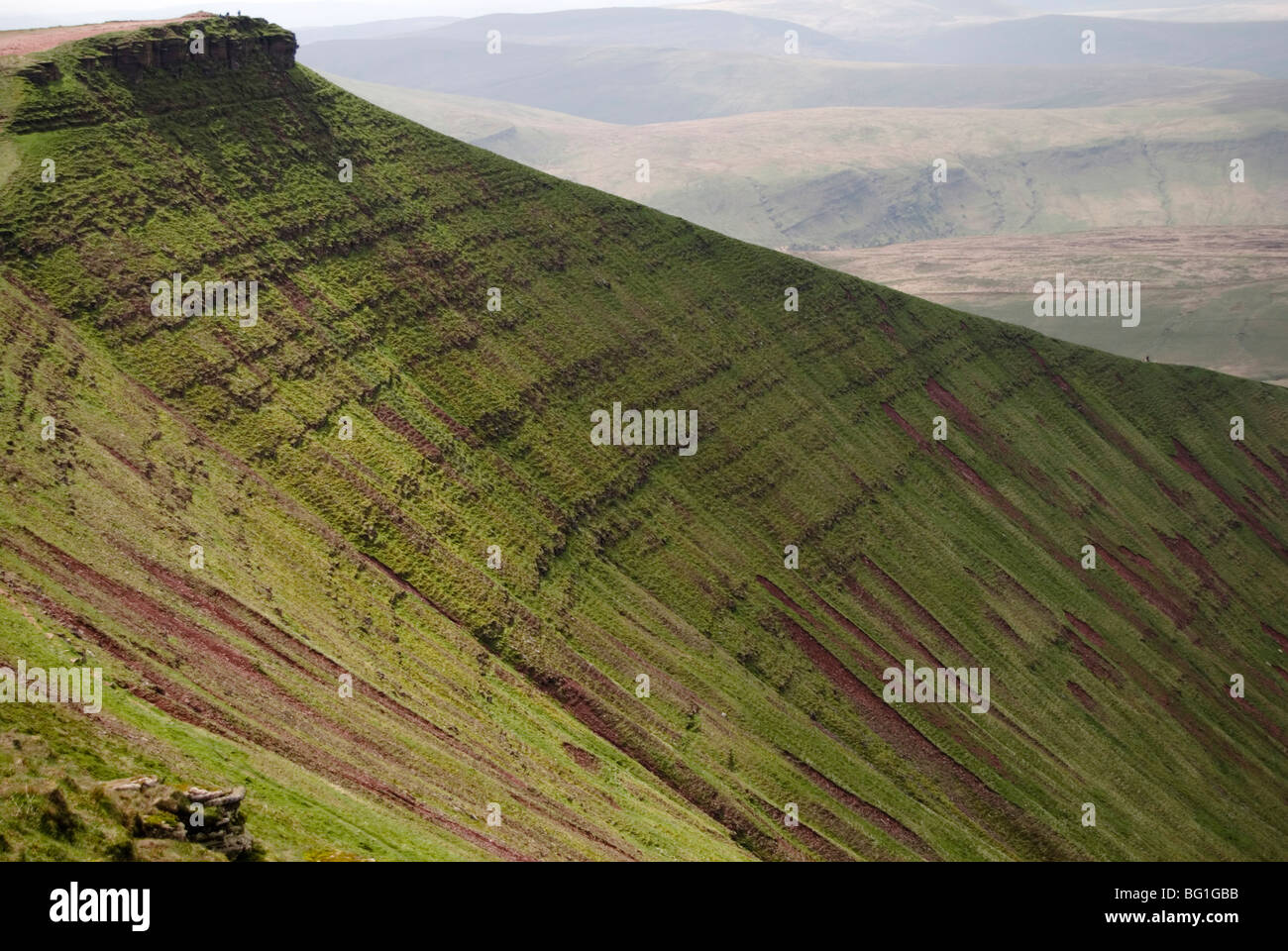 Corn Du, in the Brecon Beacons in Wales Stock Photo