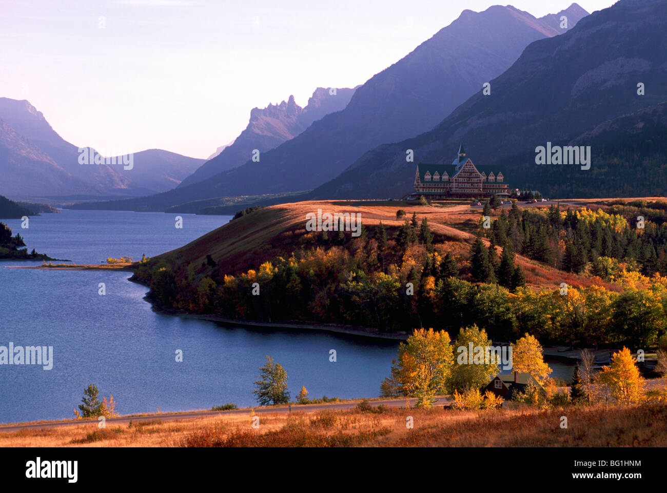 Waterton Lake, Waterton Lakes National Park, Canadian Rockies, Alberta