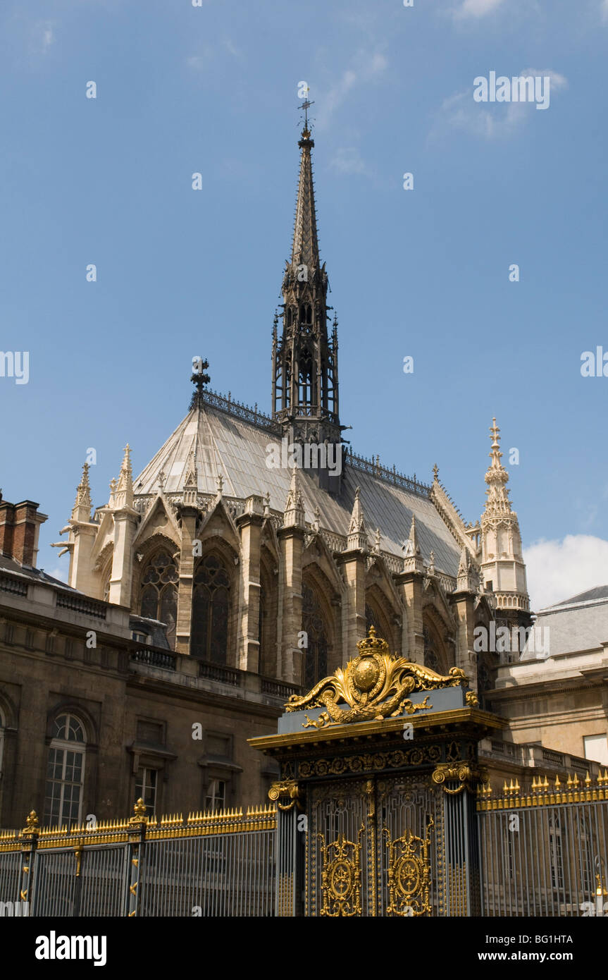 Sainte-Chapelle, Ile de la Cite, Paris, France, Europe Stock Photo