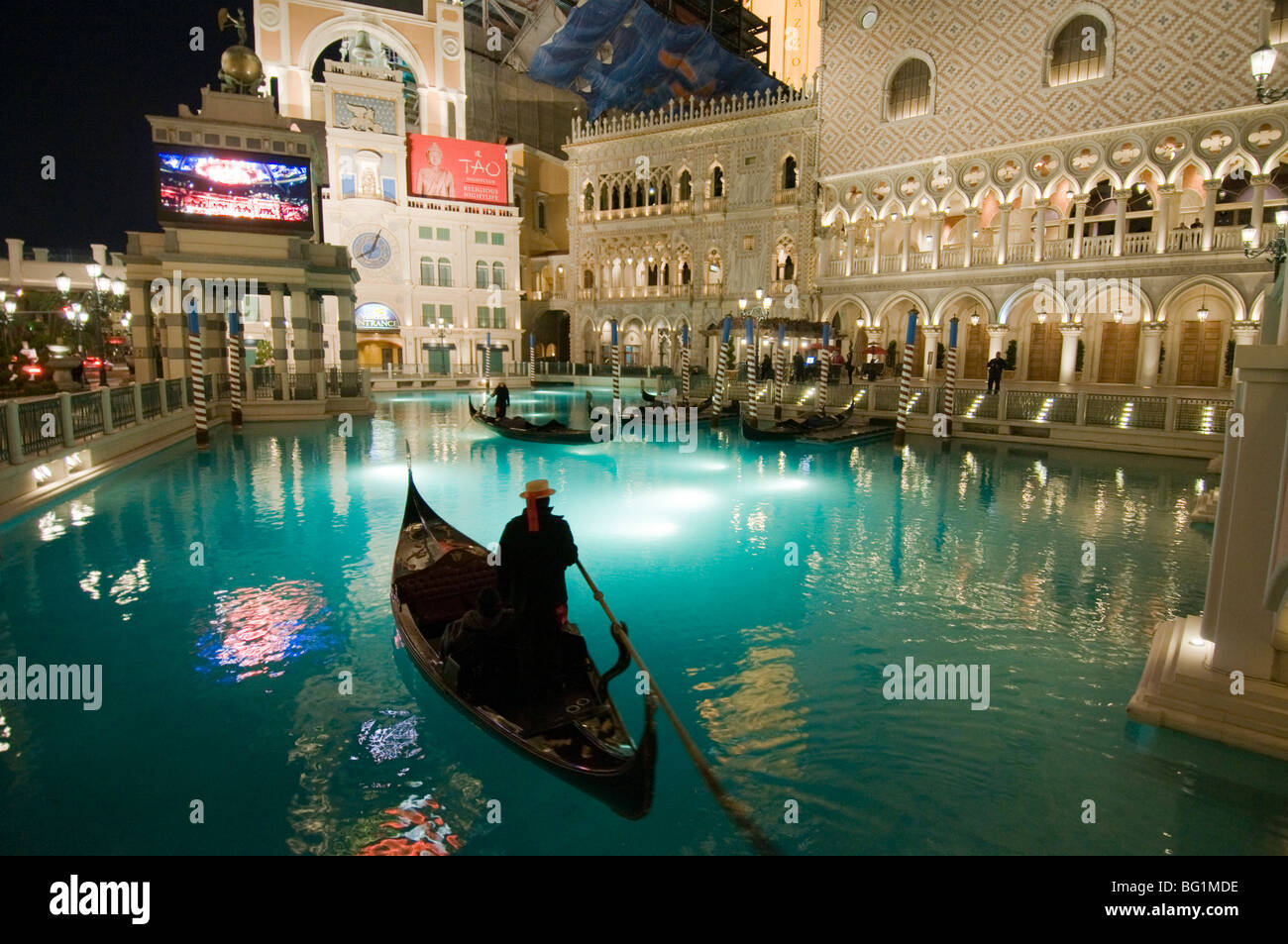 The interior of the Venetian hotel & Casino in Las Vegas Stock Photo - Alamy