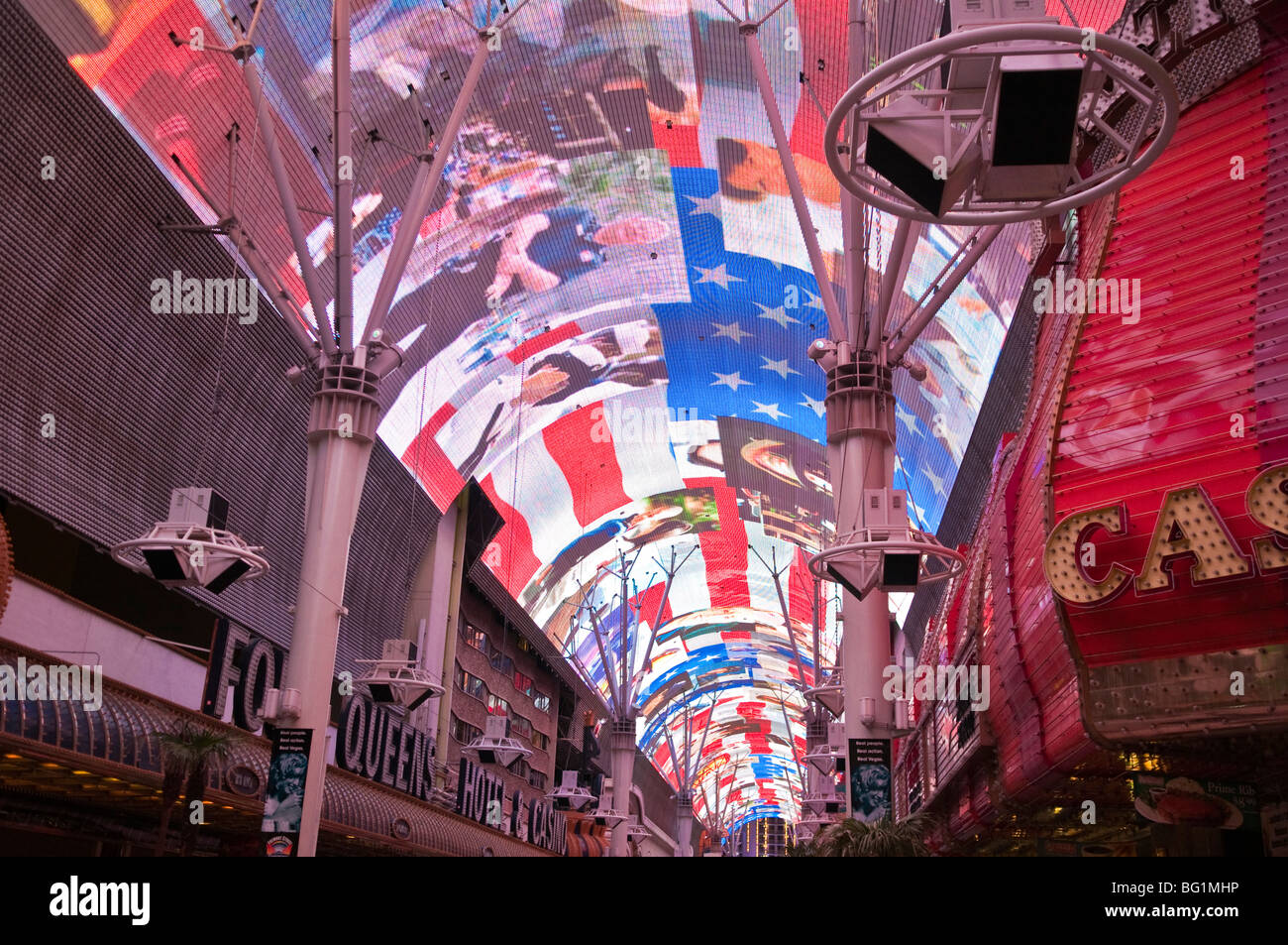 Las vegas fremont street experience hires stock photography and images