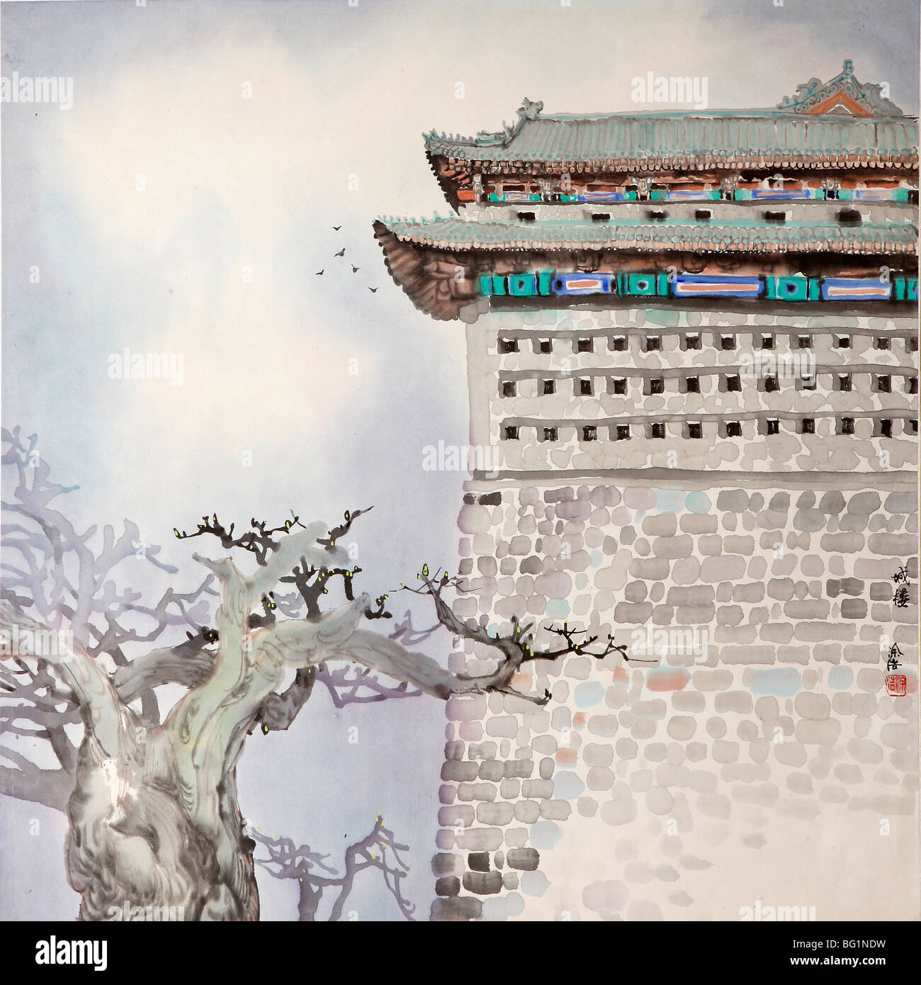 Chinese still life painting hi-res stock photography and images - Alamy
