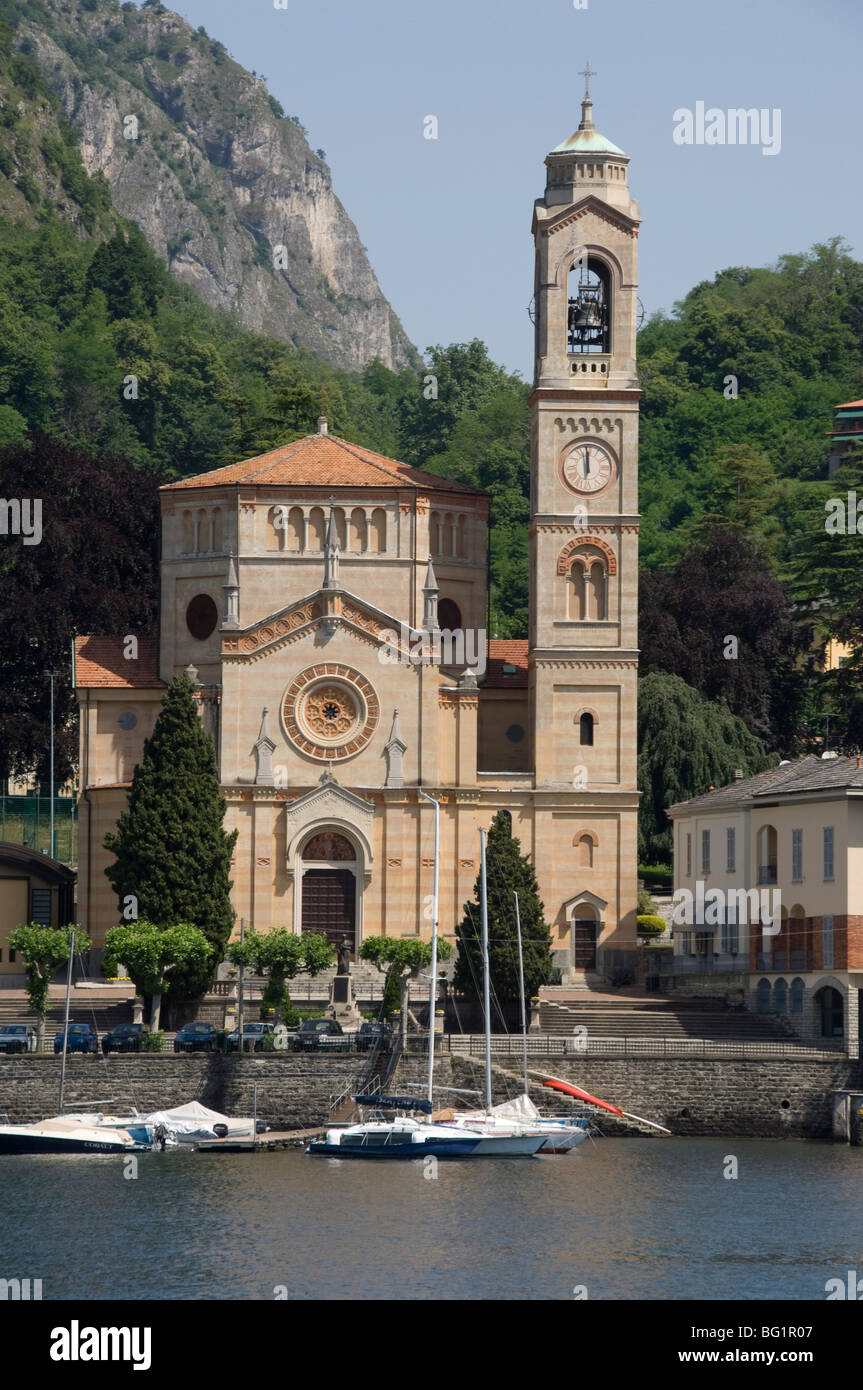 Chiesa Parrocchiale, Tremezzo, Lake Como, Lombardy, Italy, Europe Stock Photo