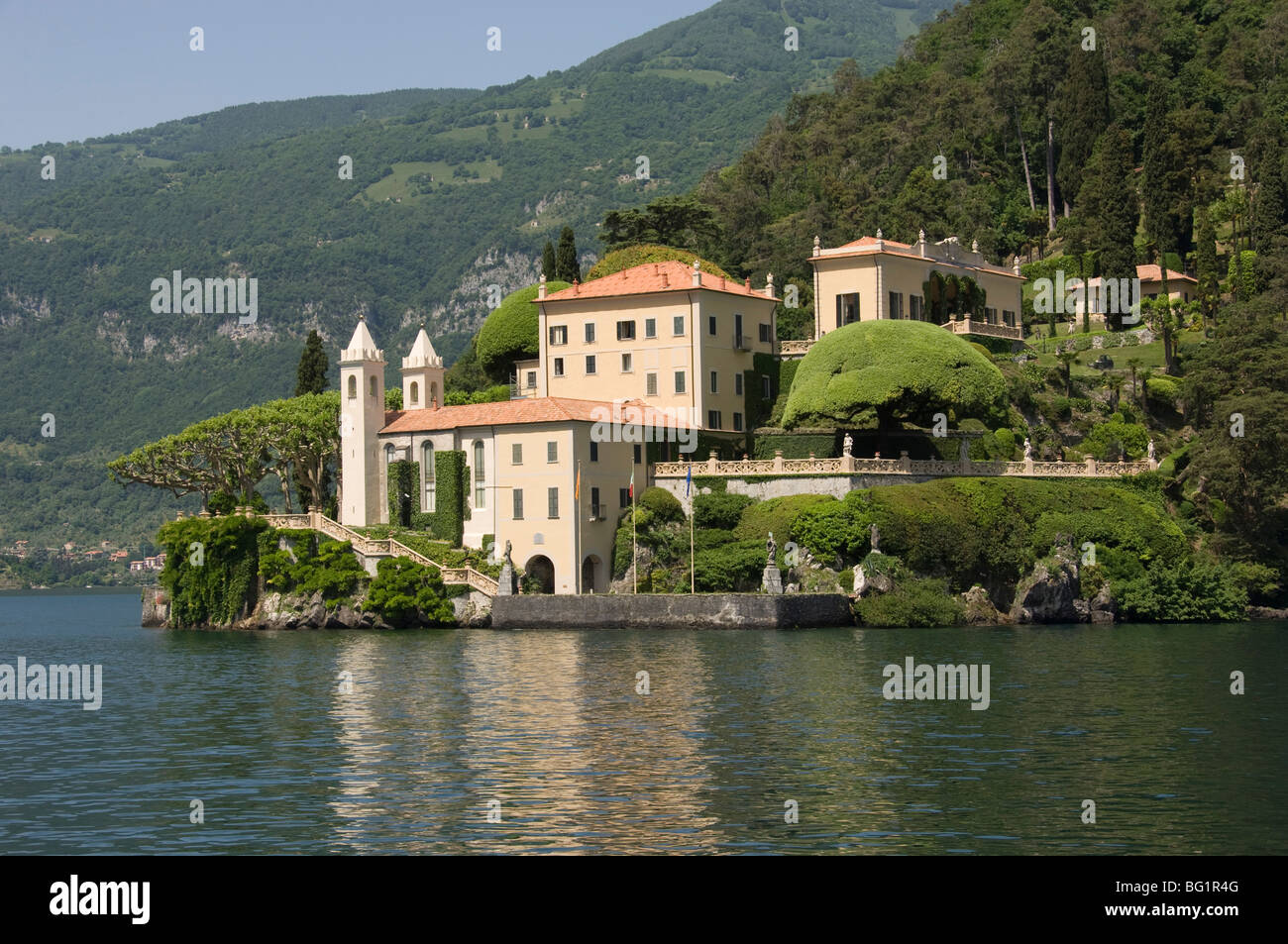 Villa Balbianello, Lake Como, Italy, Europe Stock Photo