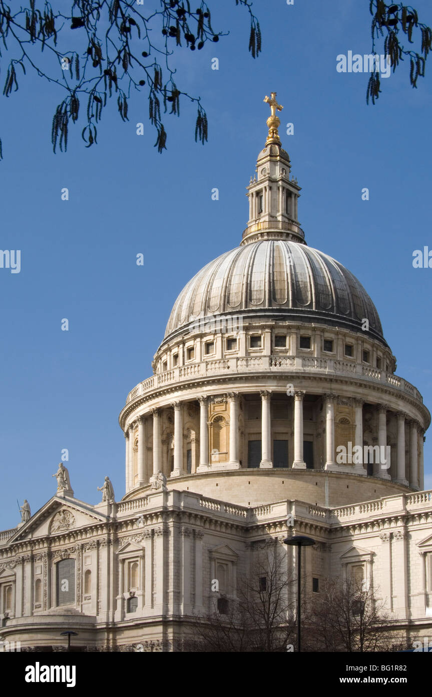 St. Pauls Cathedral, City of London, London, England, United Kingdom, Europe Stock Photo
