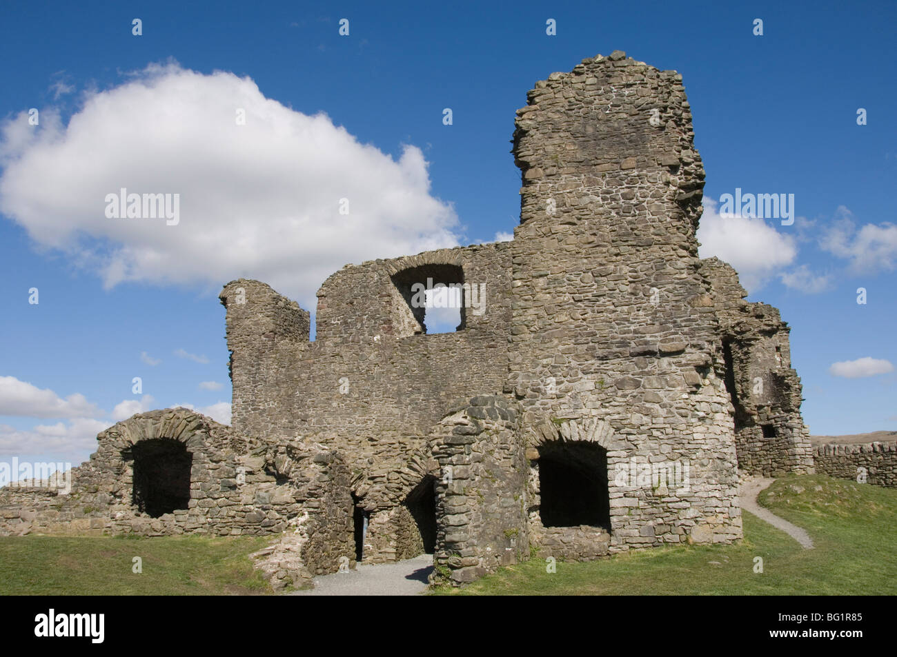 Kendal Castle ruins, Kendal, Cumbria, England, United Kingdom, Europe Stock Photo