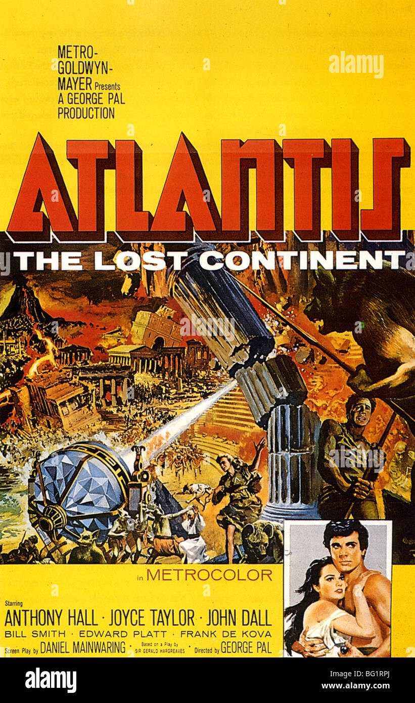 ATLANTIS THE LOST CONTINENT Poster for 1961 Lowe's Inc film Stock Photo