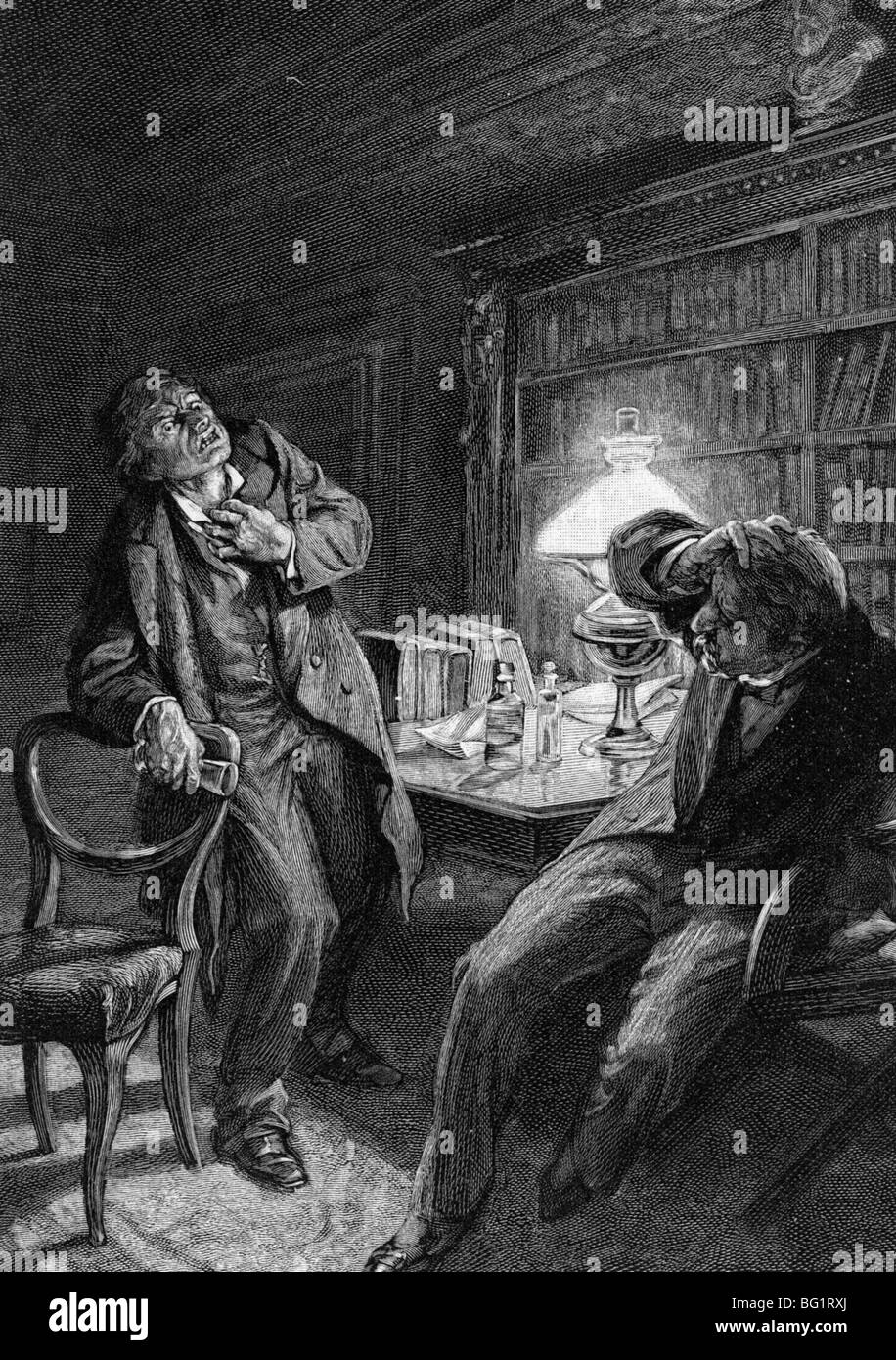 THE STRANGE CASE OF DR JEKYLL AND MR HYDE - Illustration to the 1886 ...