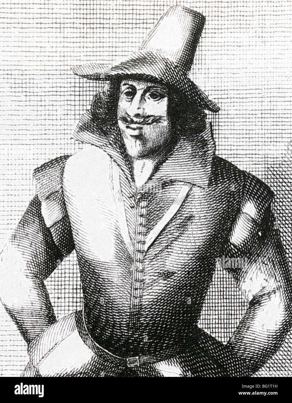 GUY FAWKES - English conspirator (1570-1606)  member of the Gunpowder Plot to blow up Parliament Stock Photo
